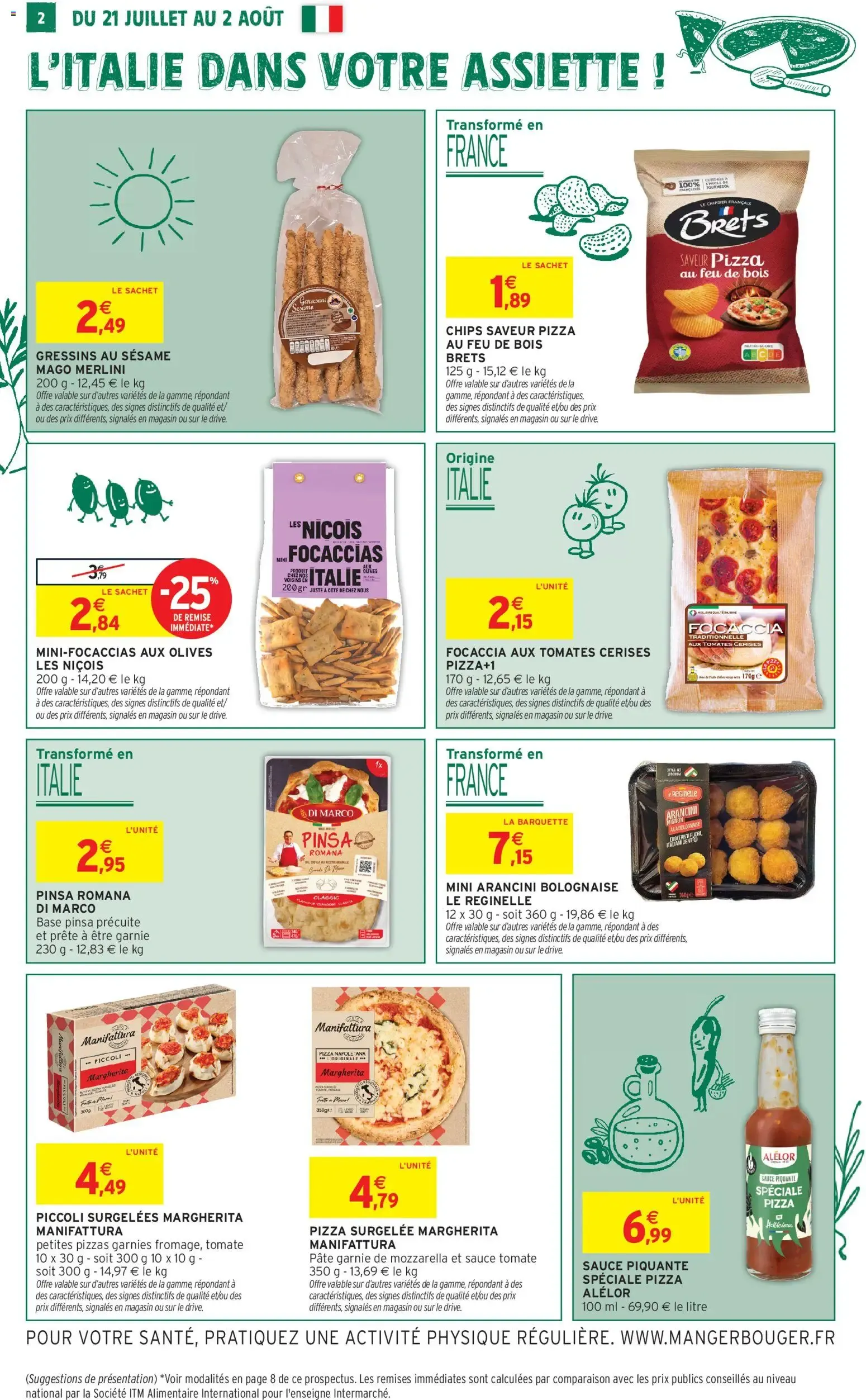 Intermarché Savourez l'italie à petits prix à partir du 21/07/2026 - promo en ligne du 21 juillet au 2 août 2026 - Catalogue page 2