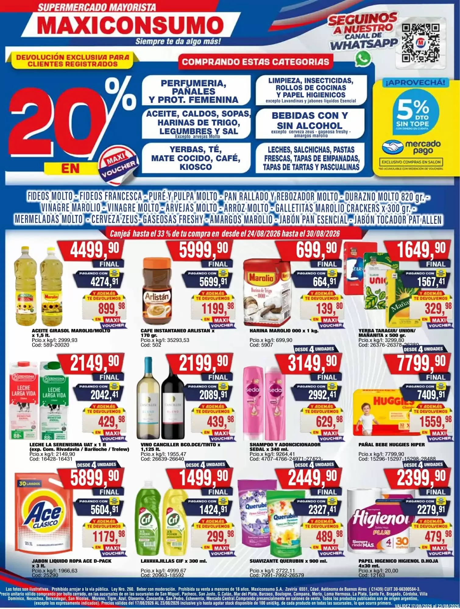 Ofertas de Maxiconsumo 17 de agosto al 23 de agosto 2026 - Página 1 del catálogo