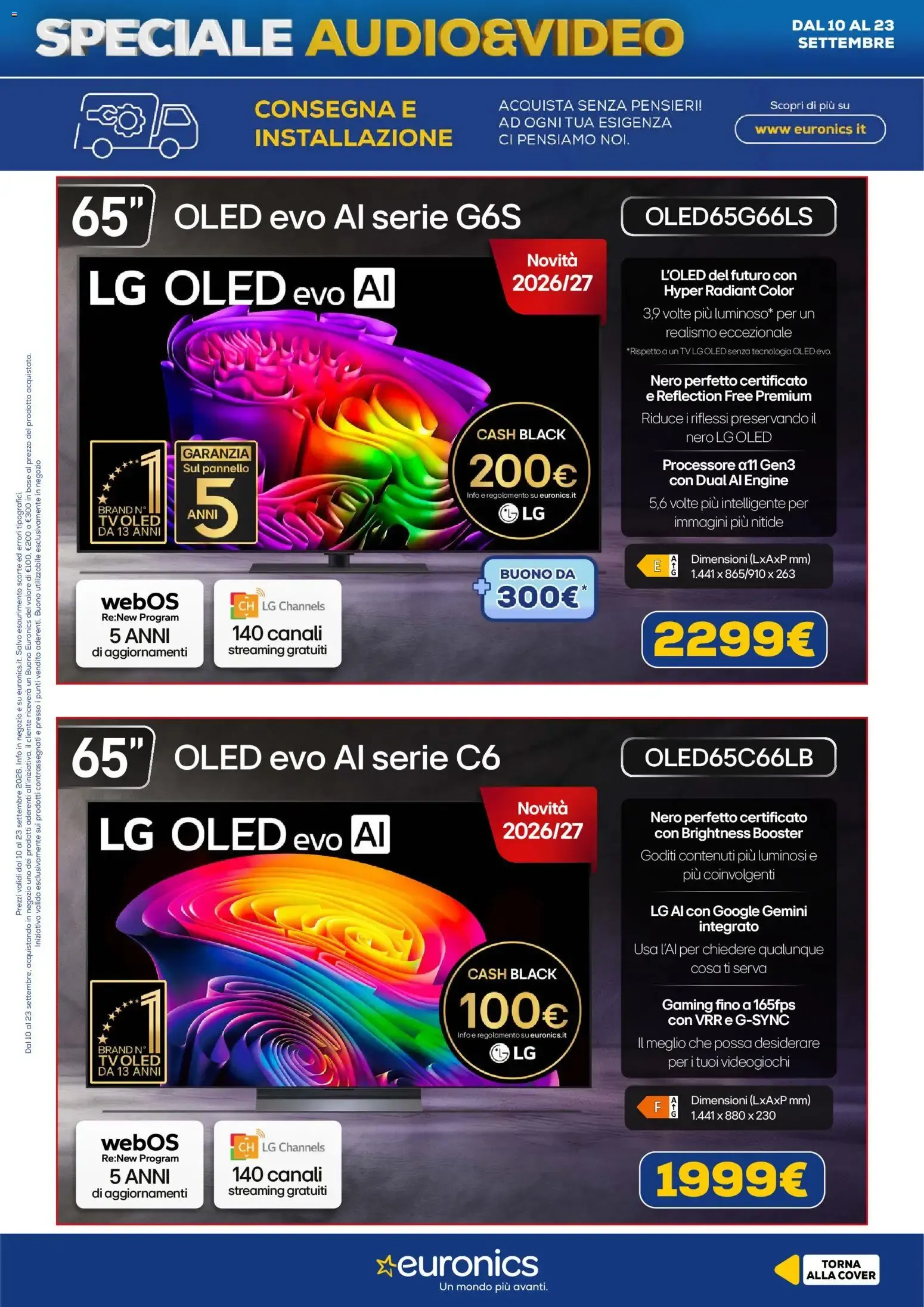 Nuovo Euronics volantino Audio Video dal 10/09/2026 > offerte anteprima 🛍️ da 10 settembre a 23 settembre di 2026 - Pagina del volantino 9