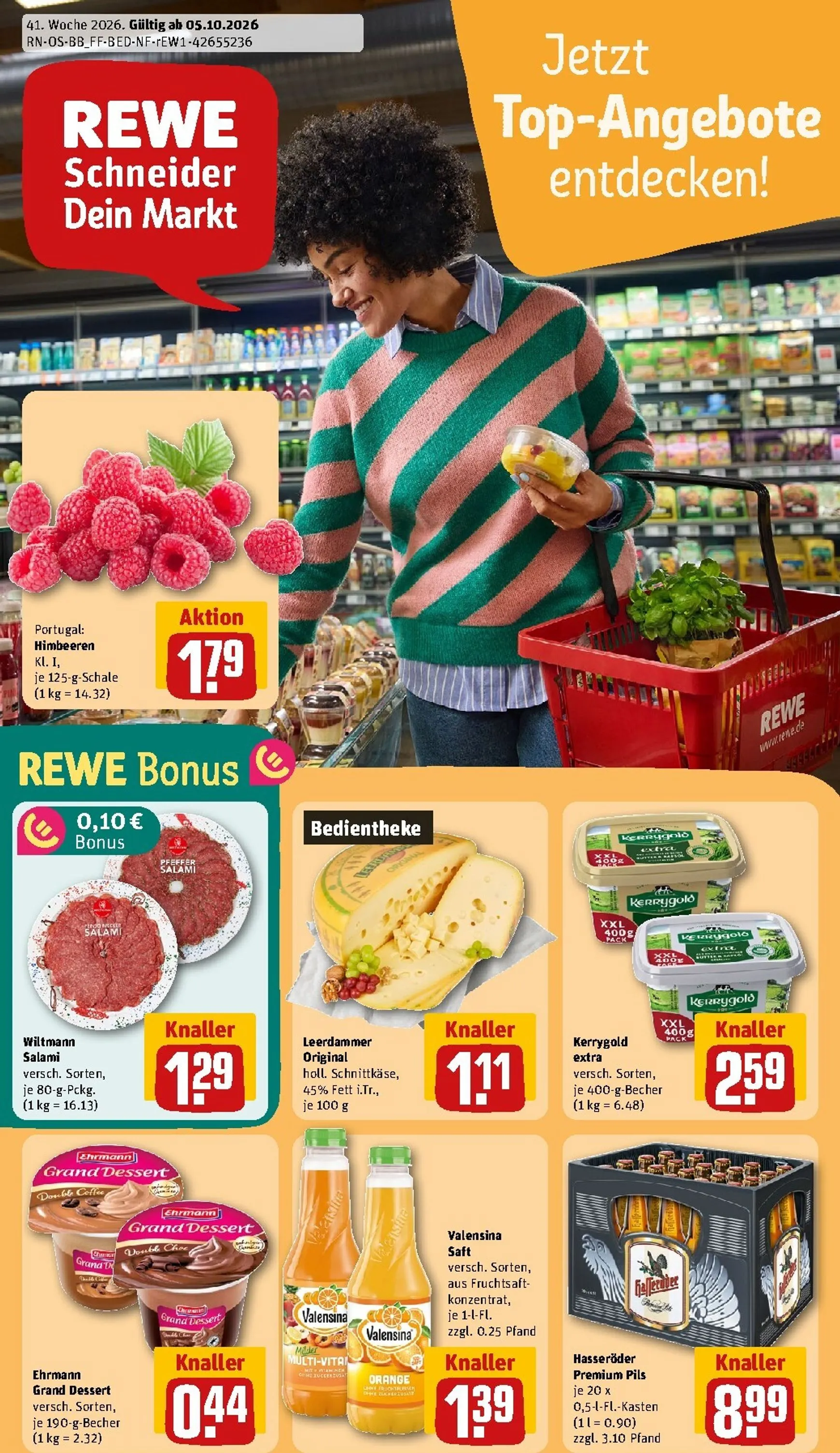 Rewe Prospekt nächste Woche – von Montag 05.10.2026 bis Sonntag 11.10.2026 von 5. Oktober bis 11. Oktober 2026 - Prospekt seite 1