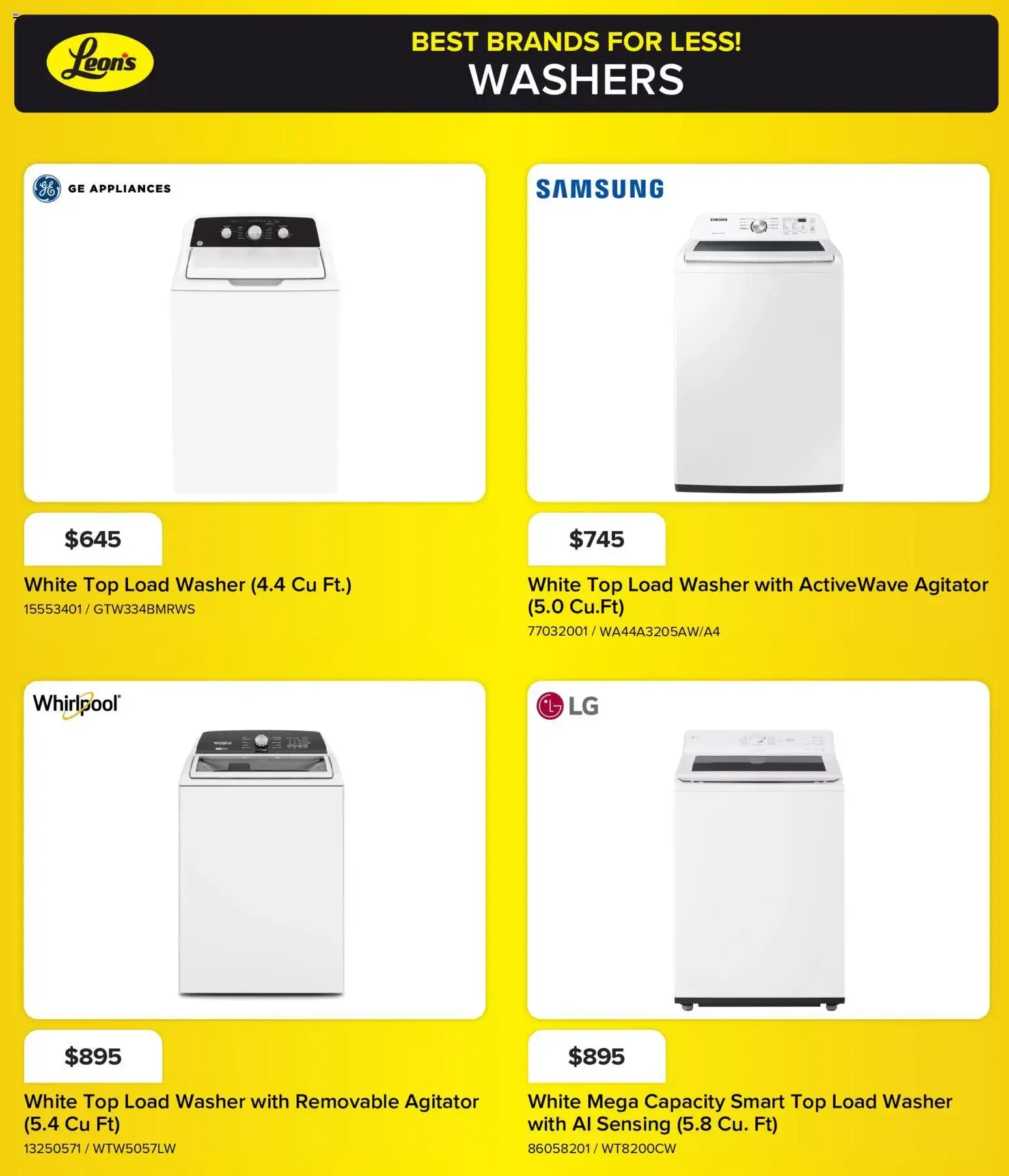 Leon's flyer - BBFL Appliances from Oct 22, 2026 > weekly specials & deals from October 22 to October 28 2026 - flyer page 8