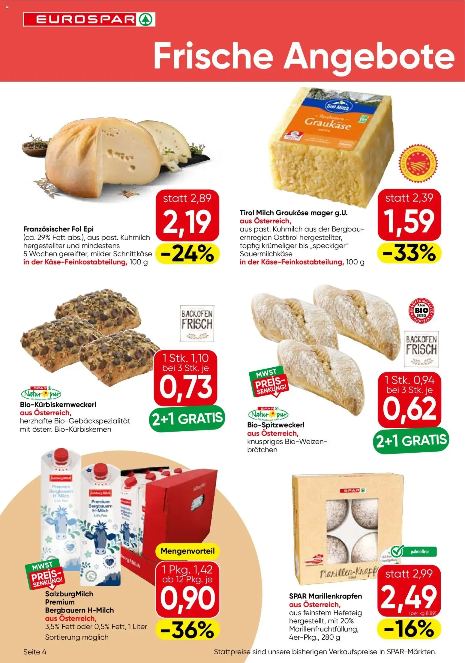 Eurospar Flugblatt von 24.09.2026 - Aktuelle Angebote von 24. September bis 7. Oktober 2026 - Flugblätt seite 4