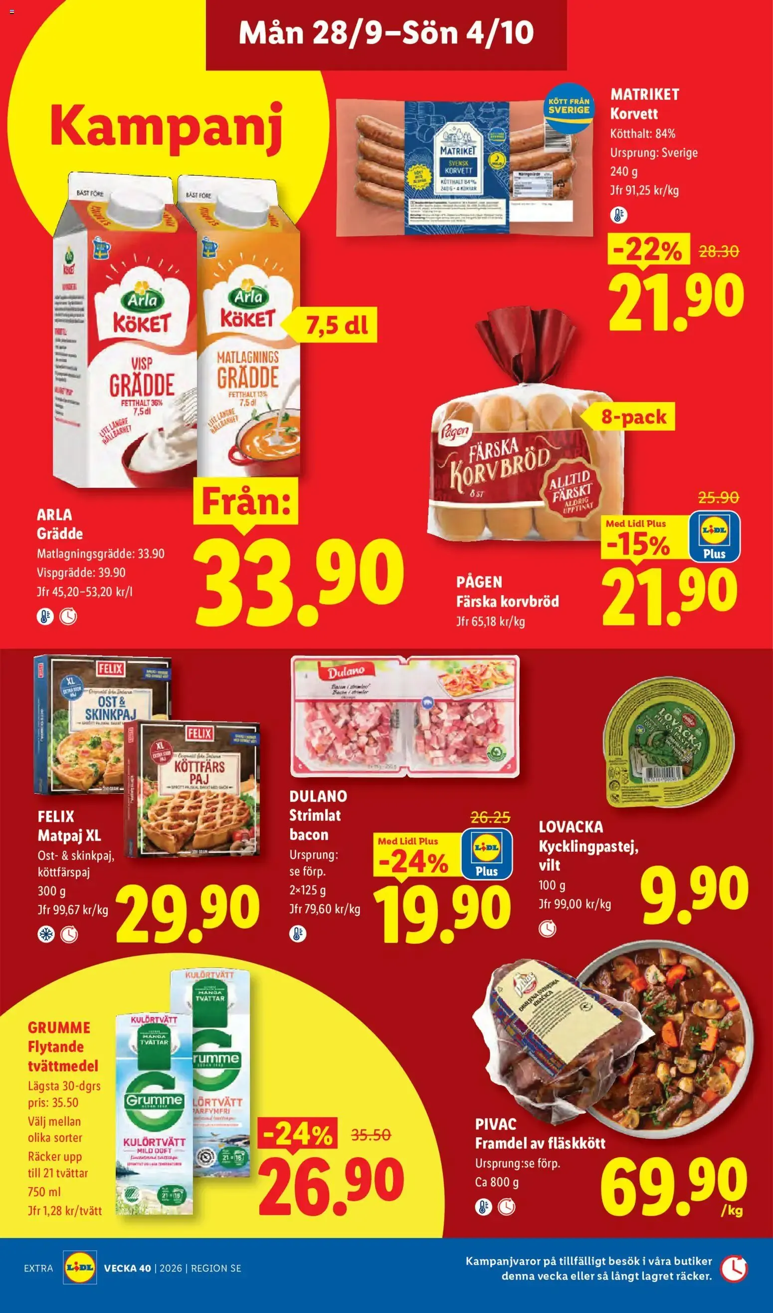 Lidl erbjudanden från 28/09/2026 - 04/10/2026 > Reklamblad nuvarande rabatter från 28 september till 4 oktober 2026 - Reklamblad sidor 14