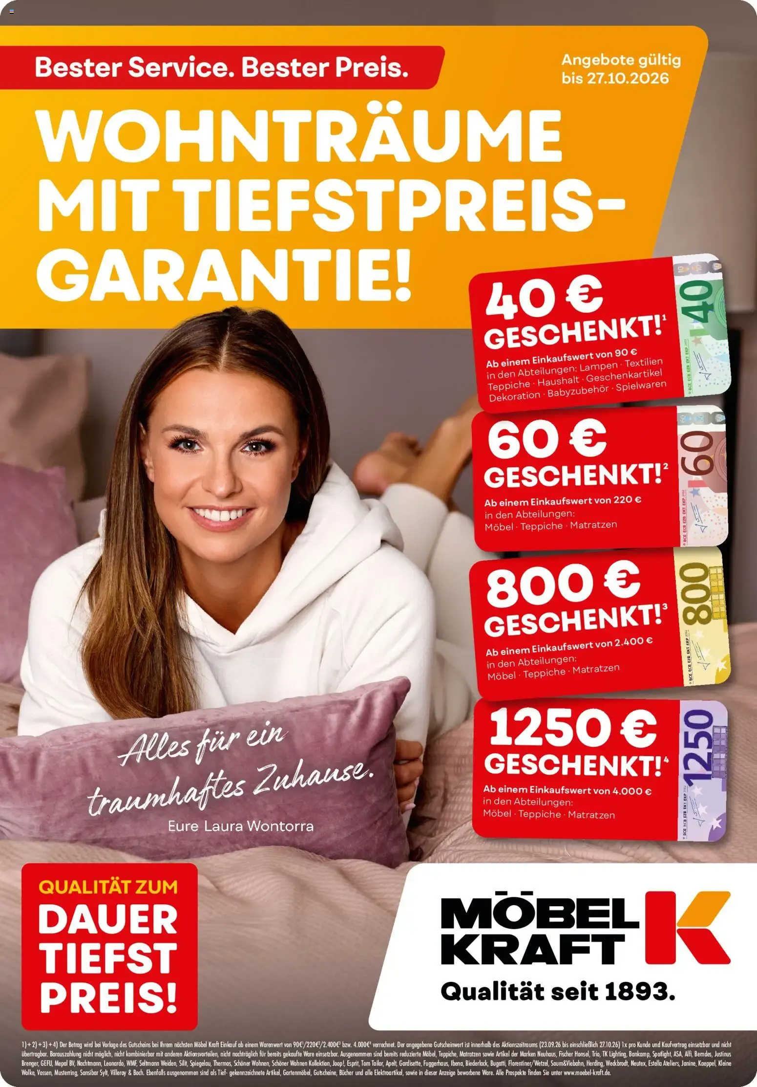 Möbel Kraft: Wohnträume mit Tiefstpreis-Garantie