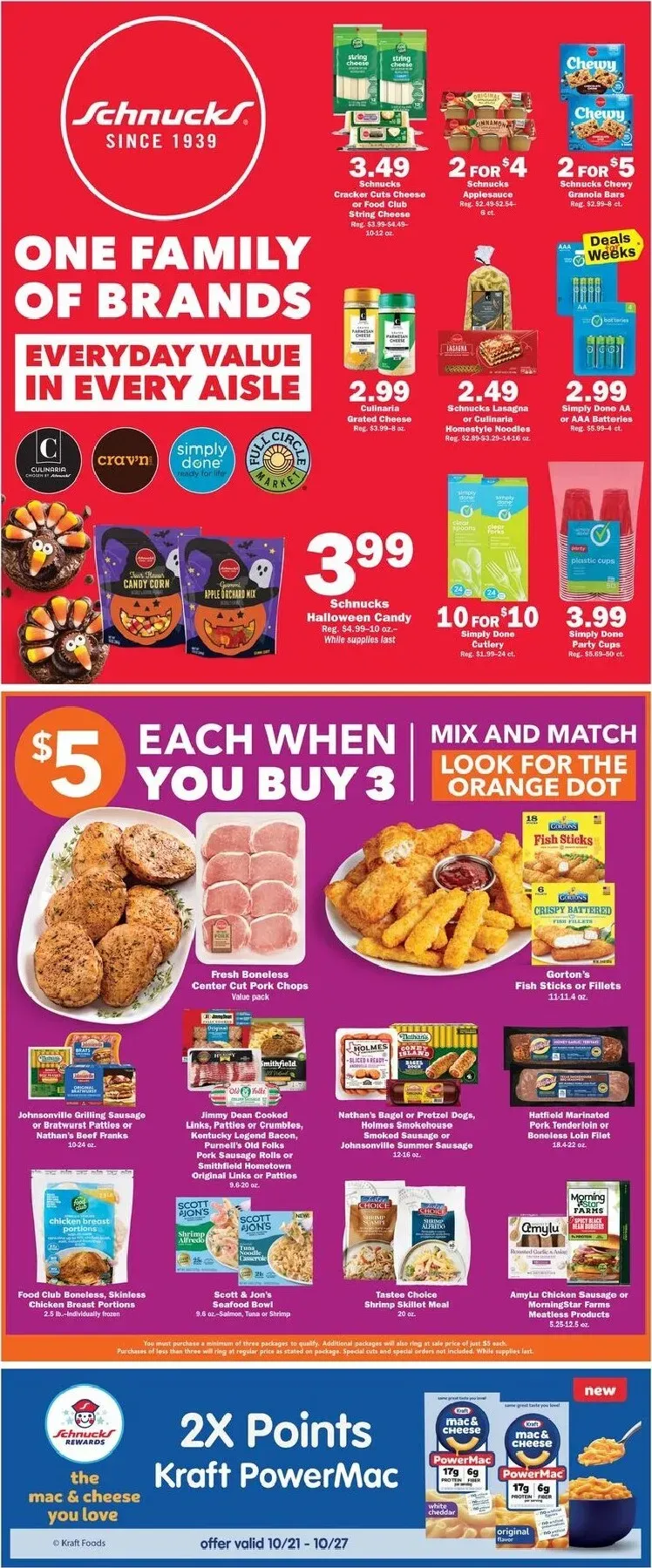 Weekly promotion Schnucks Weekly Ad spanning from October 21 to October 27 2026 - Page 2 for Catalogue 365