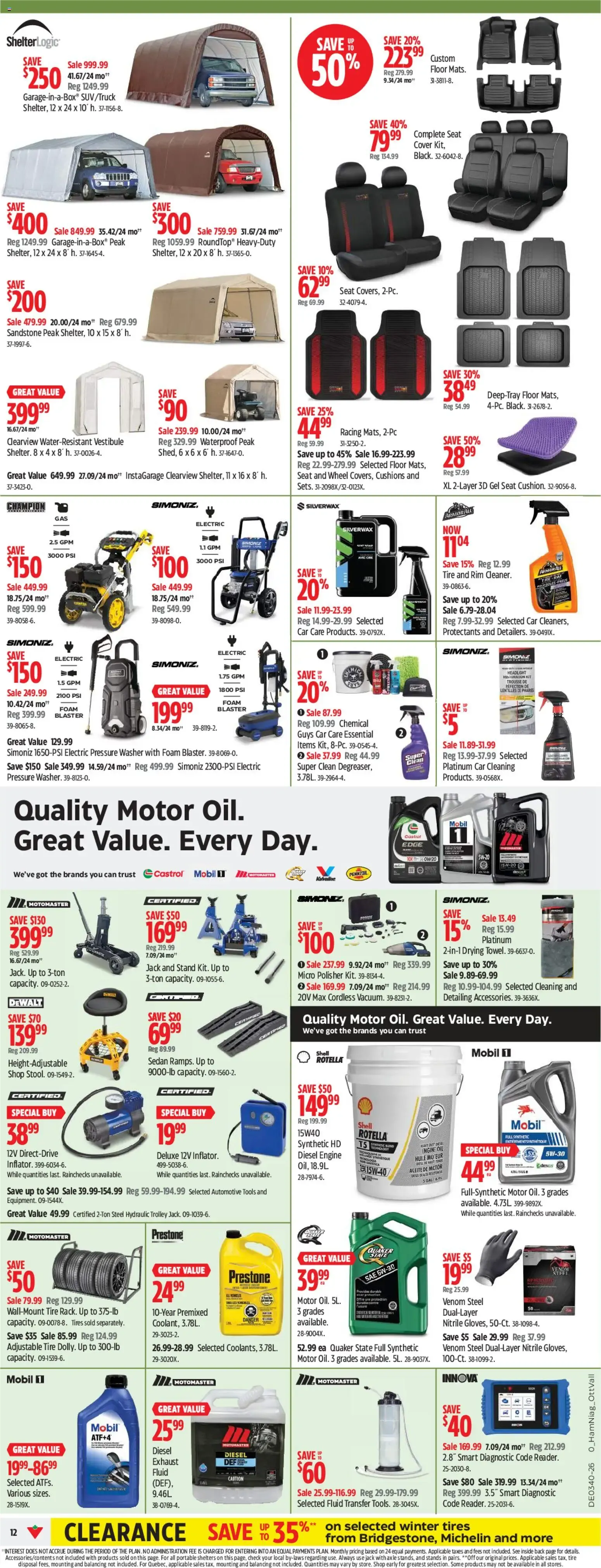 Canadian Tire weekly flyer from Oct 1, 2026 > weekly specials & deals from October 1 to October 7 2026 - flyer page 12