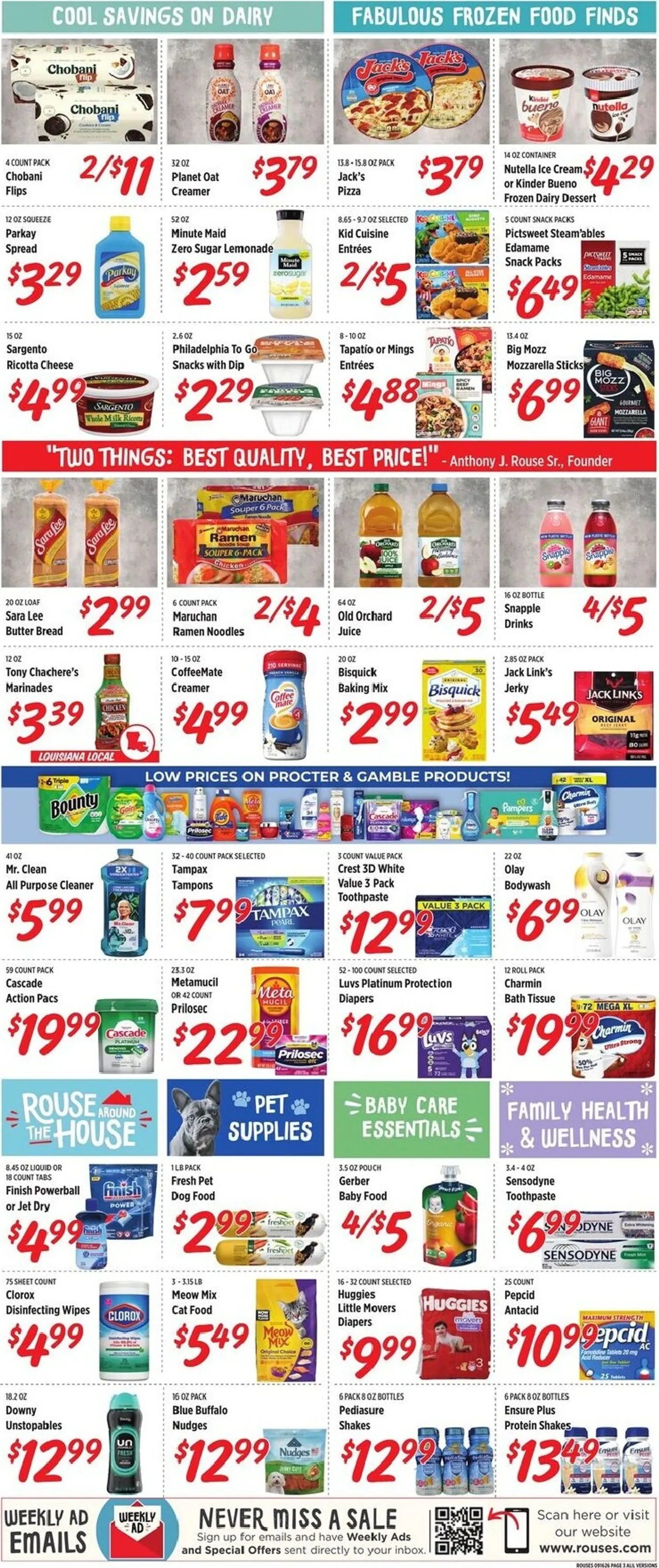 Weekly ad Current Rouses Markets leaflet valid from Wednesday 09/16/2026 to Wednesday 09/23/2026 from September 16 to September 23 2026 - Page 6