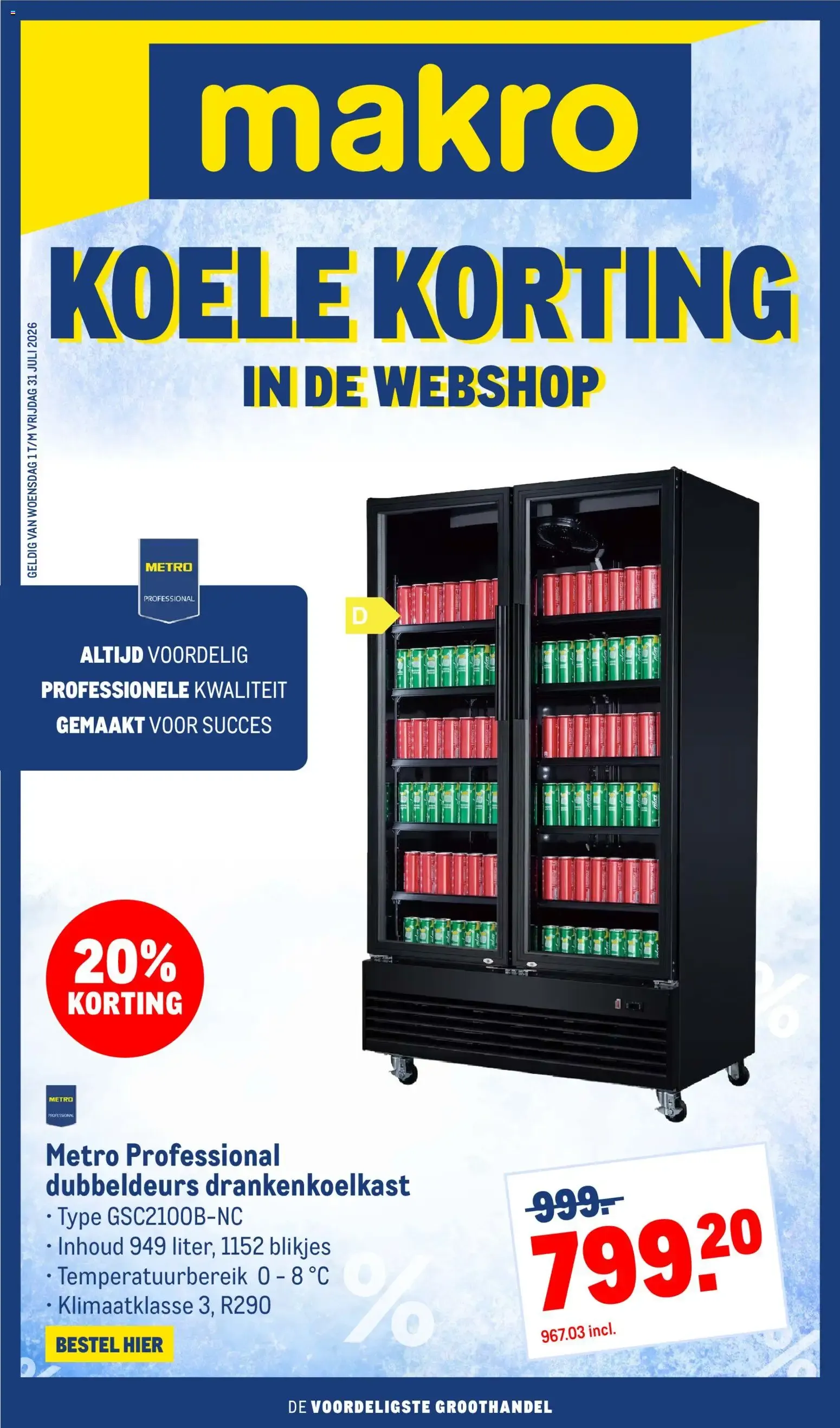 Makro Koele Korting en la webshop van 1 juli tot 31 juli 2026 - Folder pagina 1