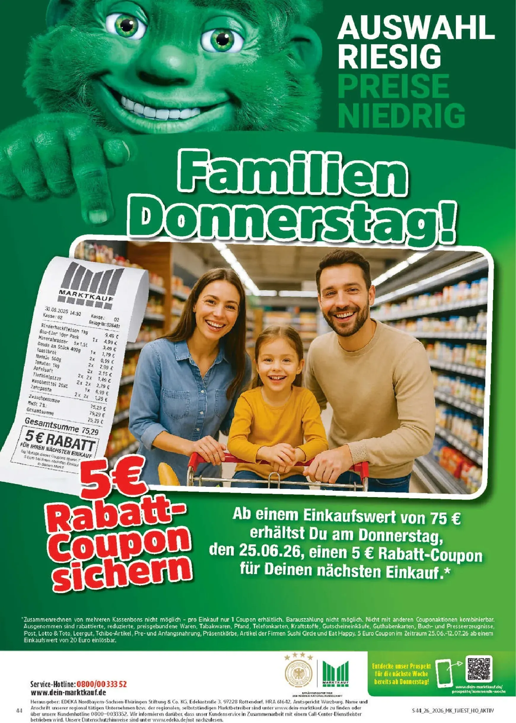 Marktkauf Prospekt – von Montag 22.06.2026 bis Samstag 27.06.2026 von 22. Juni bis 27. Juni 2026 - Prospekt seite 44