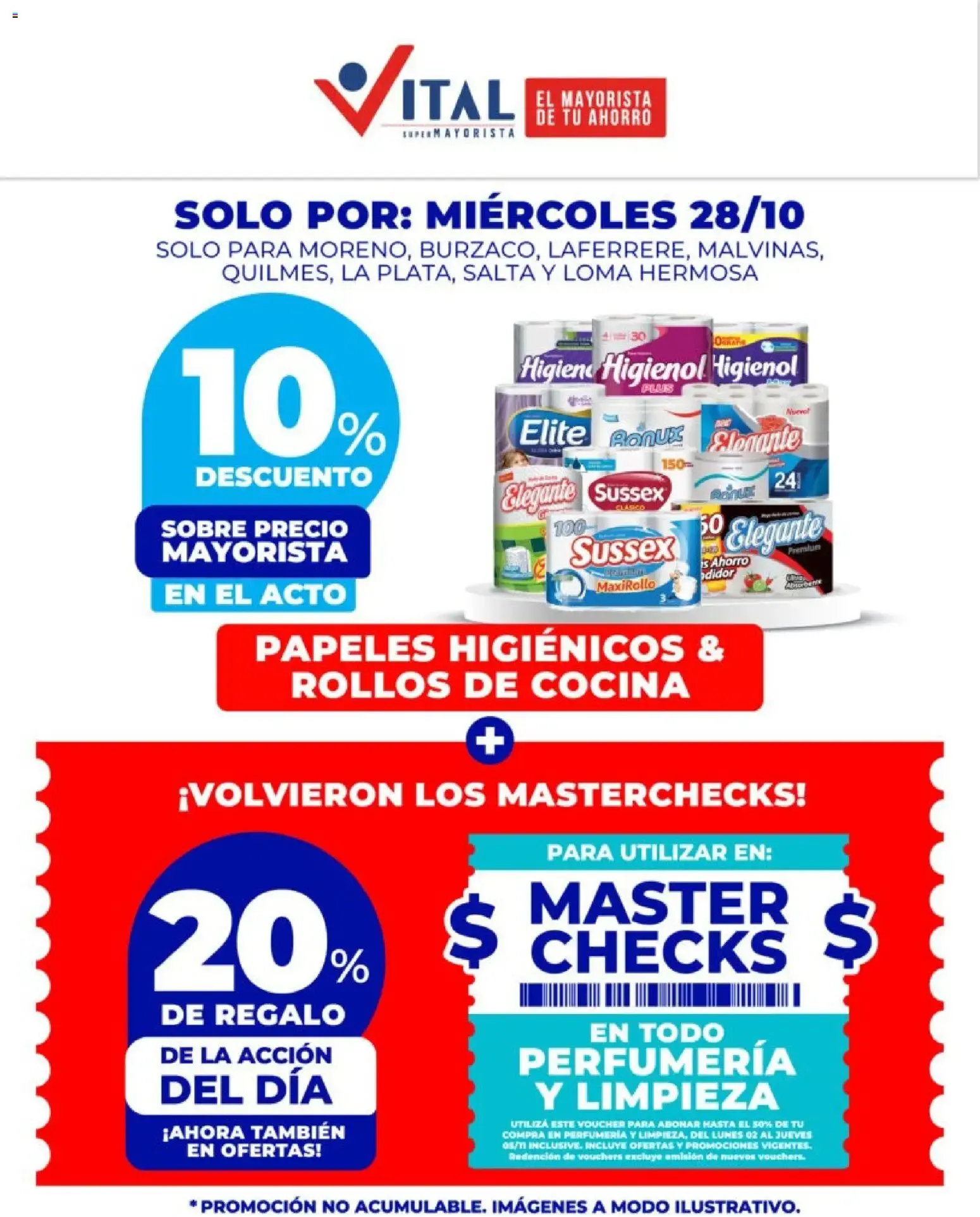 Ofertas de Vital - El Mayorista de tu Ahorro - Miércoles 28/10 28 de octubre al 28 de octubre 2026 - Página 1 del catálogo