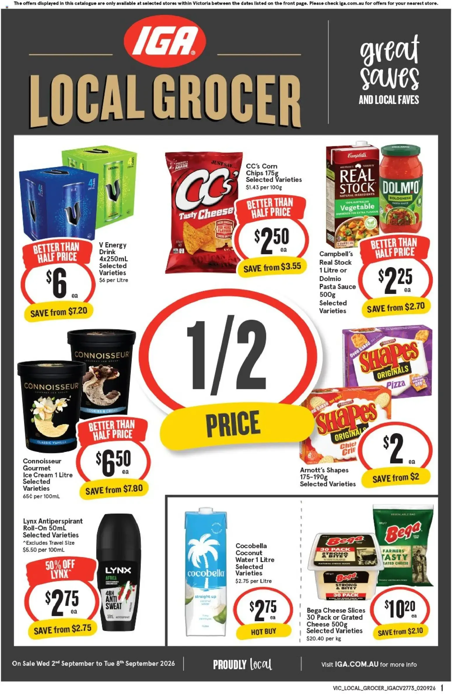 IGA Local Grocer - Catalogue valid from 2 September to 8 September 2026 - page 1