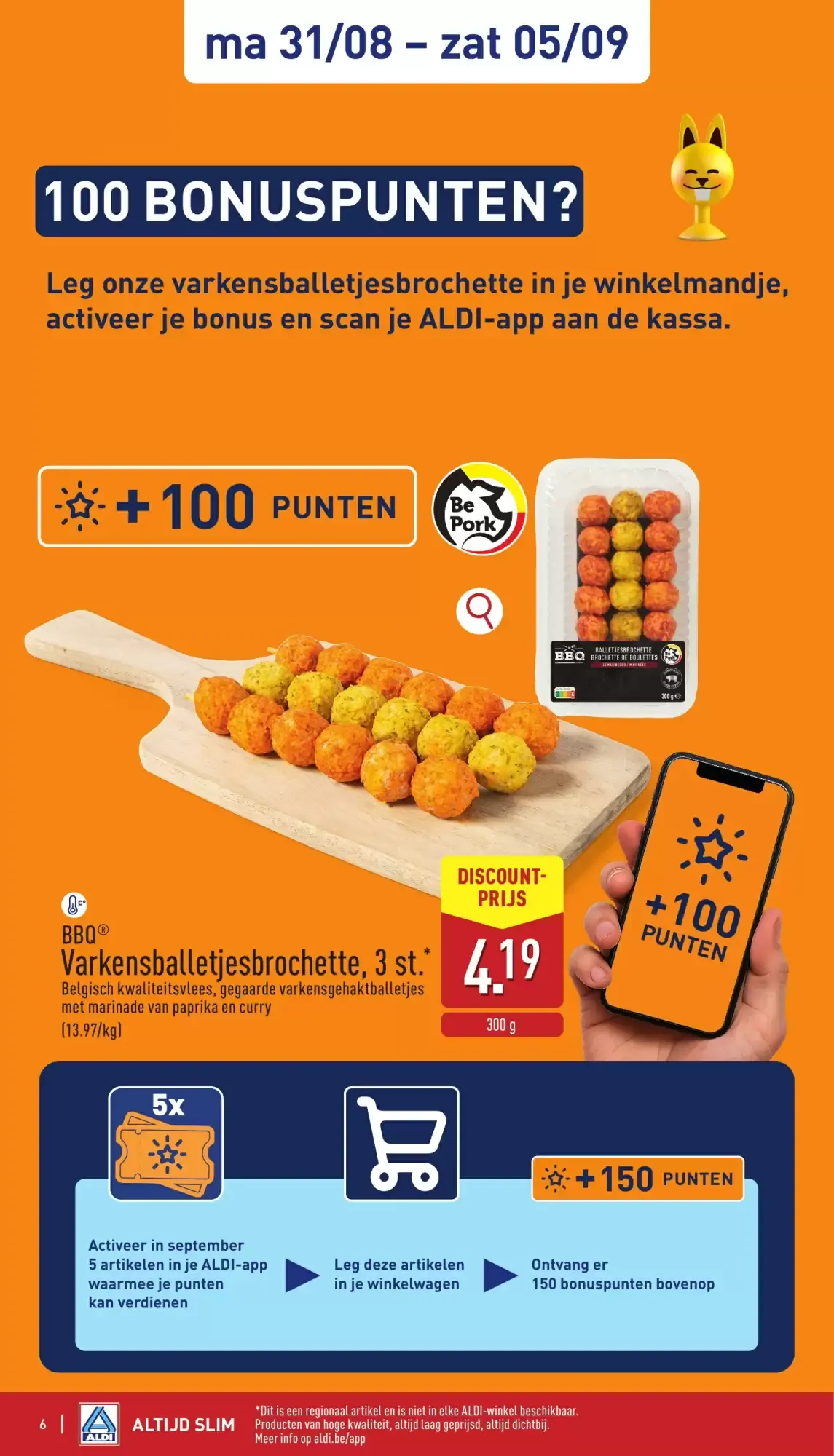 ALDI Folder van 31/08 t.e.m. 05/09 van 31 augustus tot 5 september 2026 - folder pagina 6