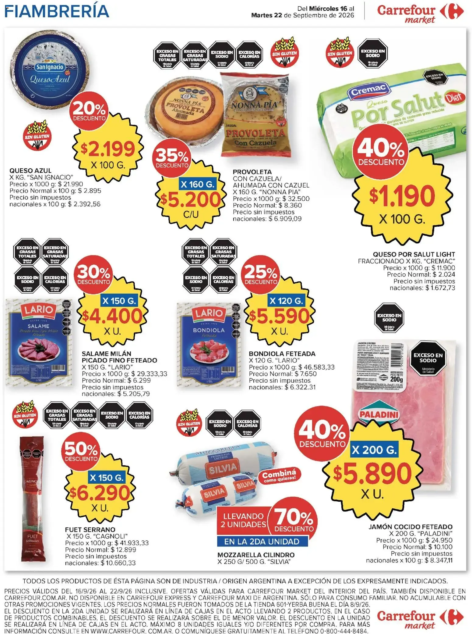 Ofertas de Carrefour Ofertas || del 16/09/2026 - 22/09/2026 || Promociones 16 de septiembre al 22 de septiembre 2026 - Página 42 del catálogo