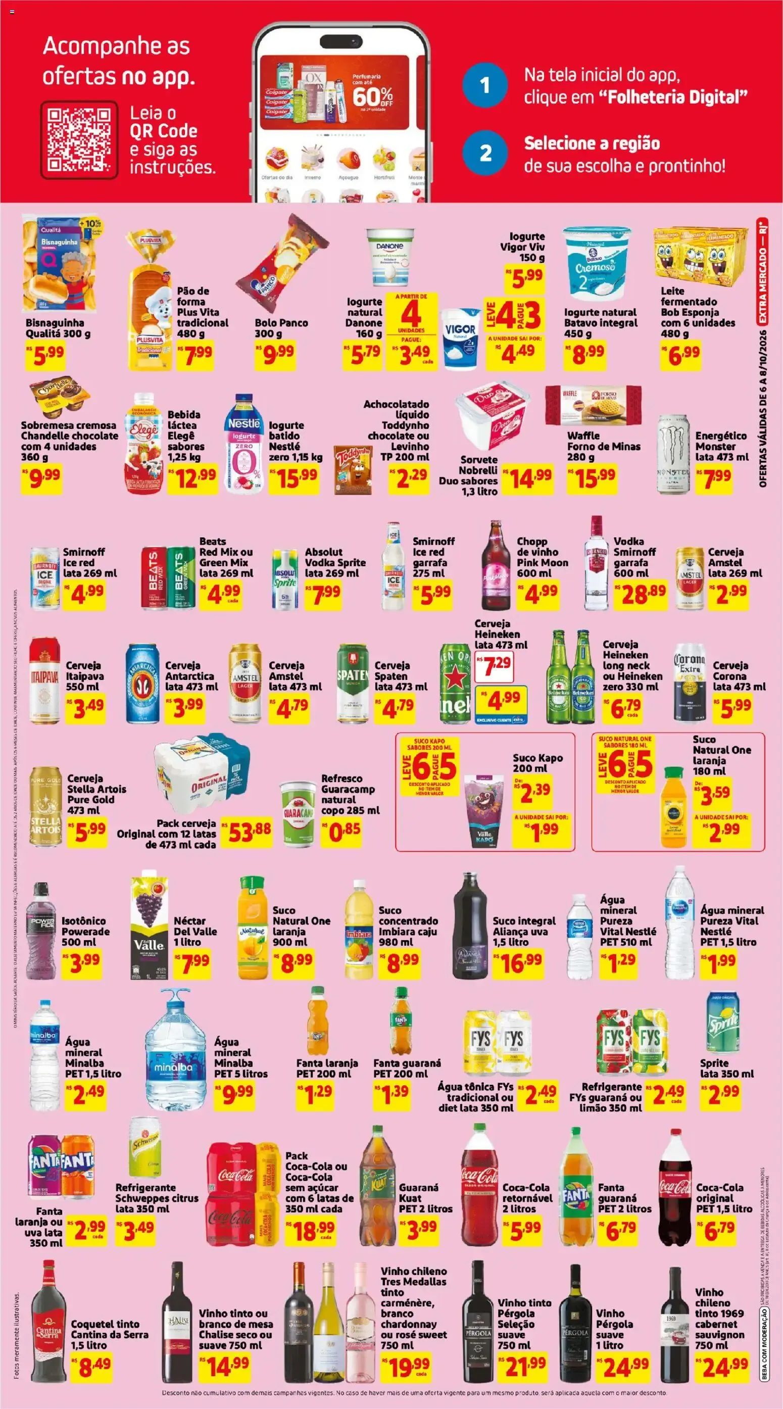 Encarte de Folheto Extra ofertas de Mercado Semanal de 06/10/2026 | Promoção 6 de outubro até 8 de outubro 2026 - Pagina 3