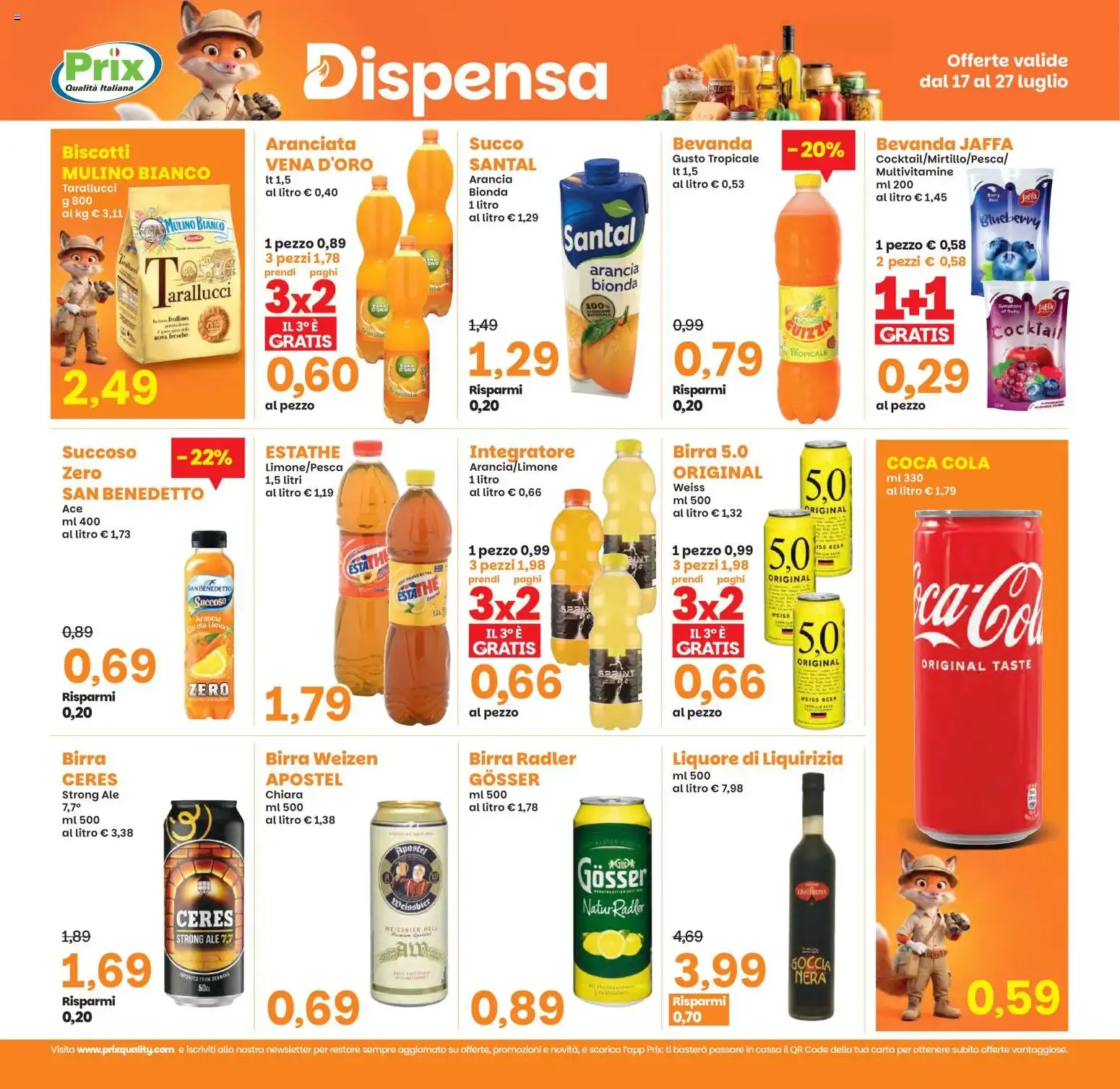 Volantino Prix: Tanti prodotti a 0,99€ y descuentos da 17 luglio a 27 luglio di 2026 - Pagina del volantino 19