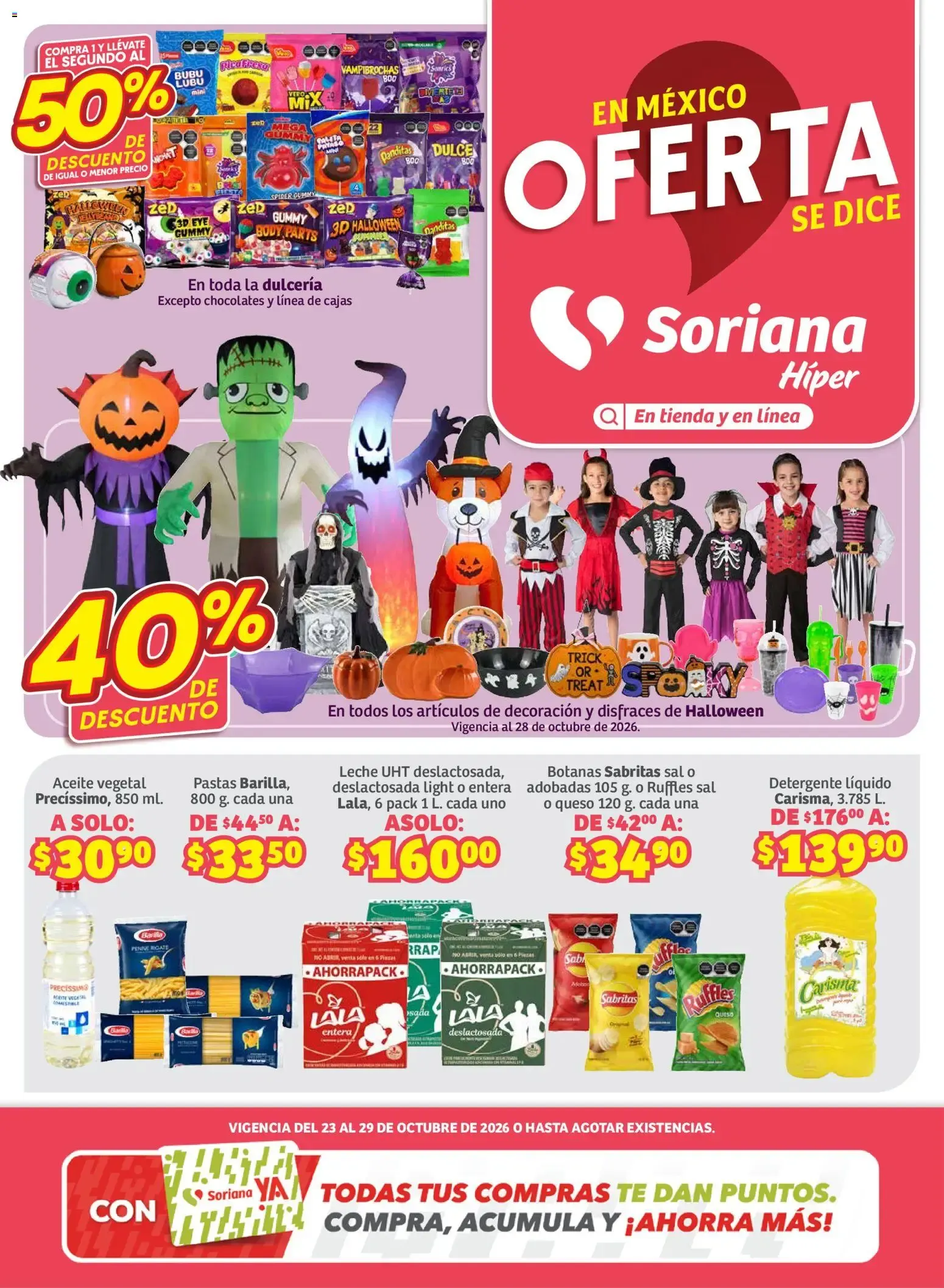 Catálogo de SORIANA ofertas hoy de 23/10/2026 - Folleto Octubre 23 de octubre al 29 de octubre 2026 - Pagina 1