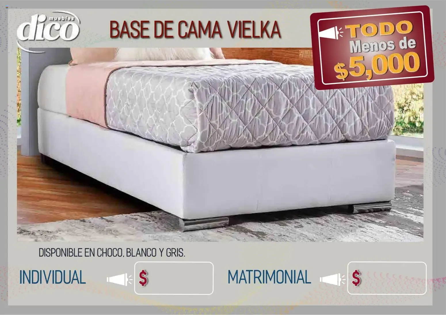 Catálogo de Muebles Dico - Todo Menos de $5,000 9 de abril al 31 de diciembre 2026 - Pagina 7