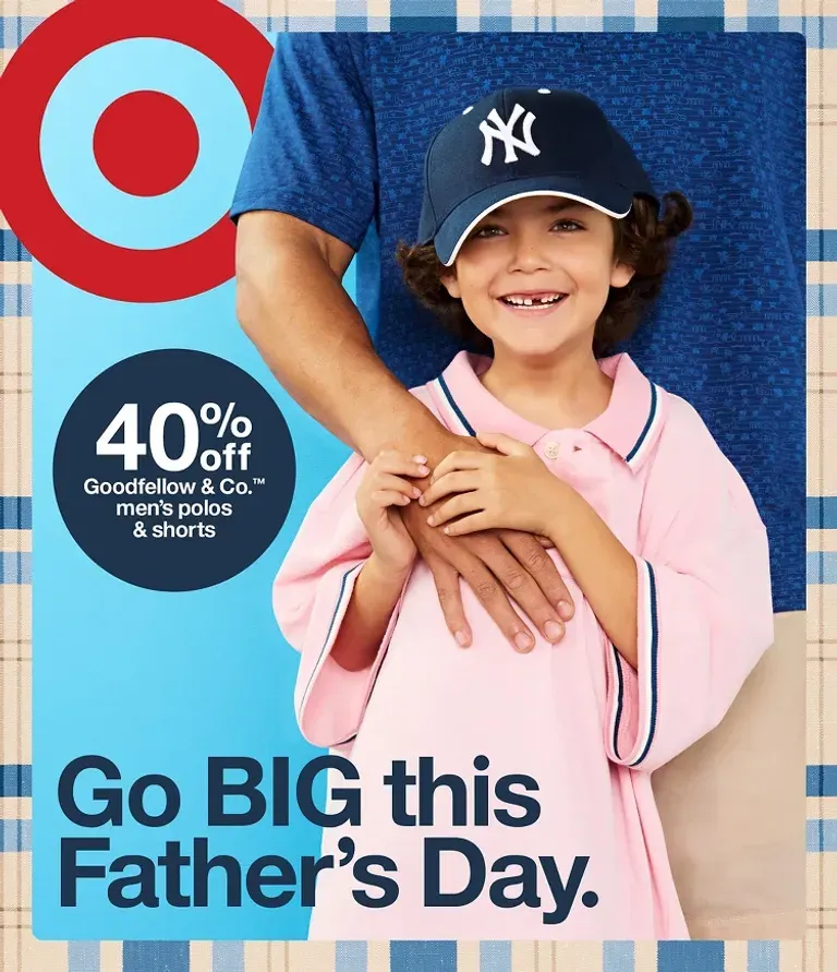 40% off Goodfellow & Co.™ men's polos & shorts - Go BIG this Father's Day.