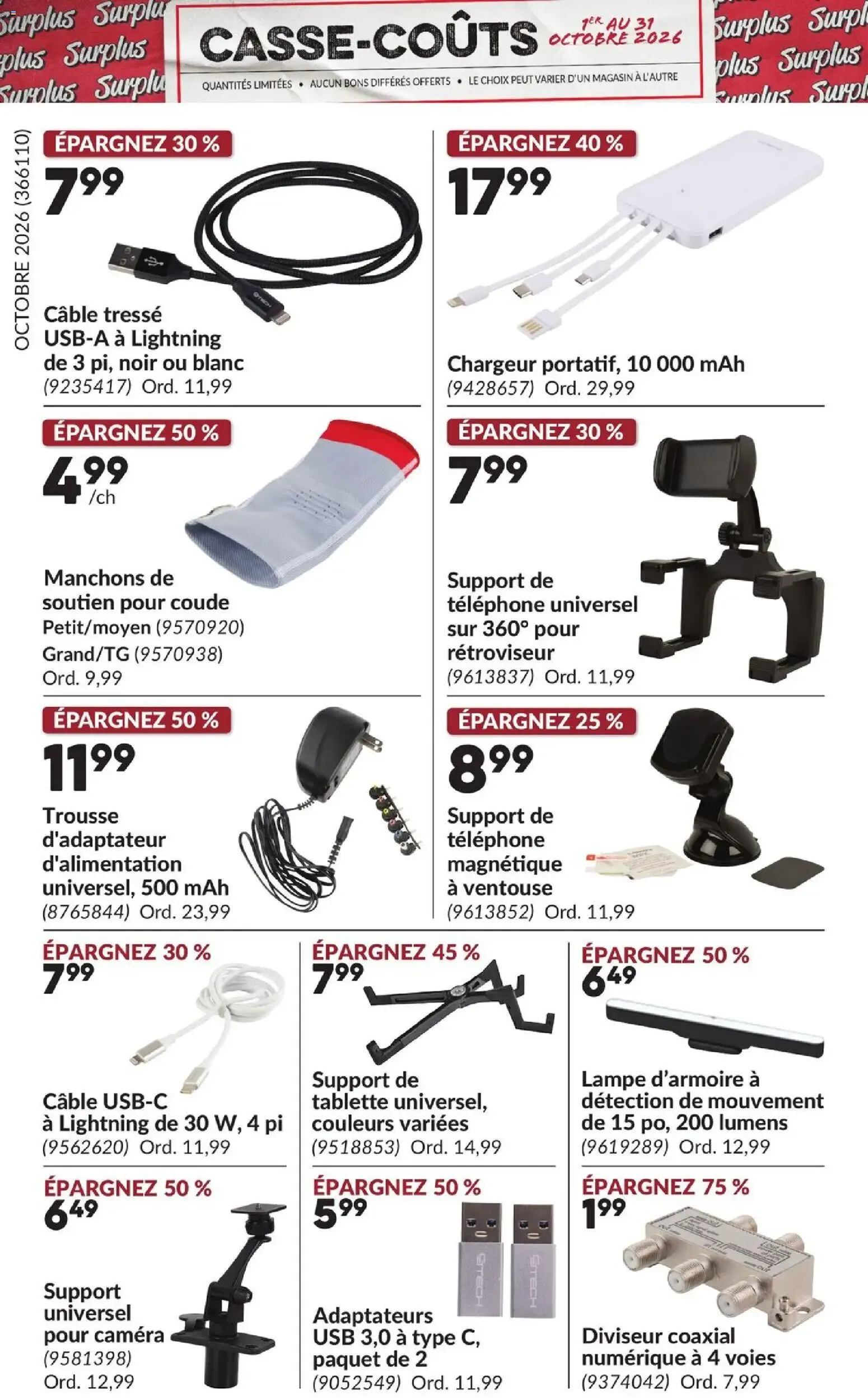 Princess Auto circulaire - Casse-Coûts from Oct 1, 2026 > weekly specials & deals from October 1 to October 31 2026 - flyer page 19