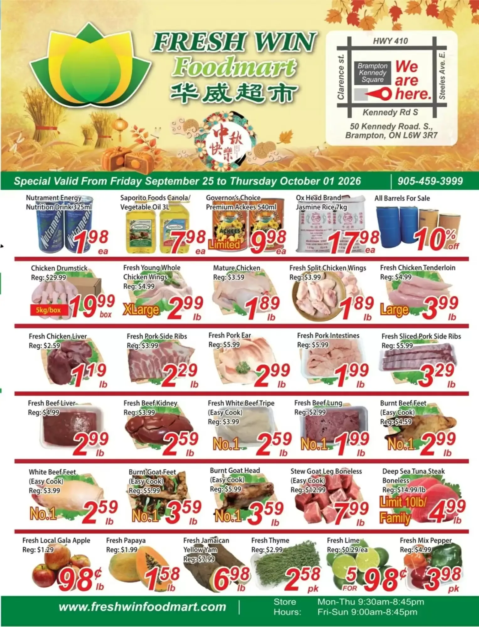 Fresh Win Foodmart from September 25 to October 1 2026 - flyer page 1