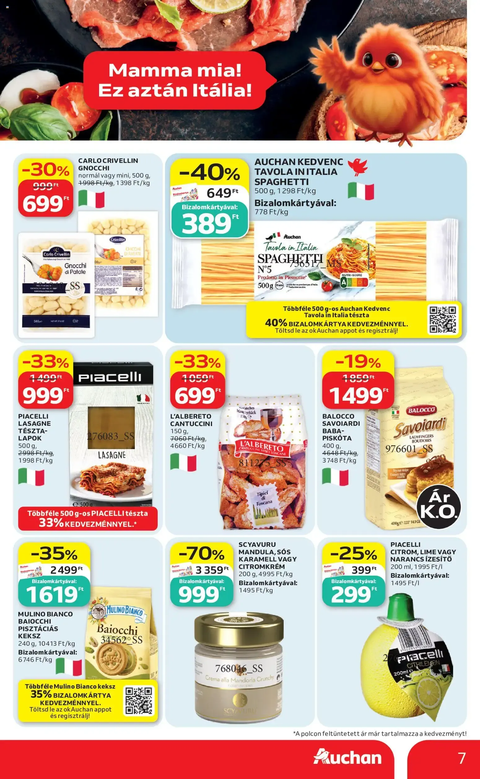 Katalógus Auchan hipermarket: Kóstolj bele újra az adriai nyaralás ízeibe! július 30.-tól augusztus 12.-ig 2026. - Oldal 7