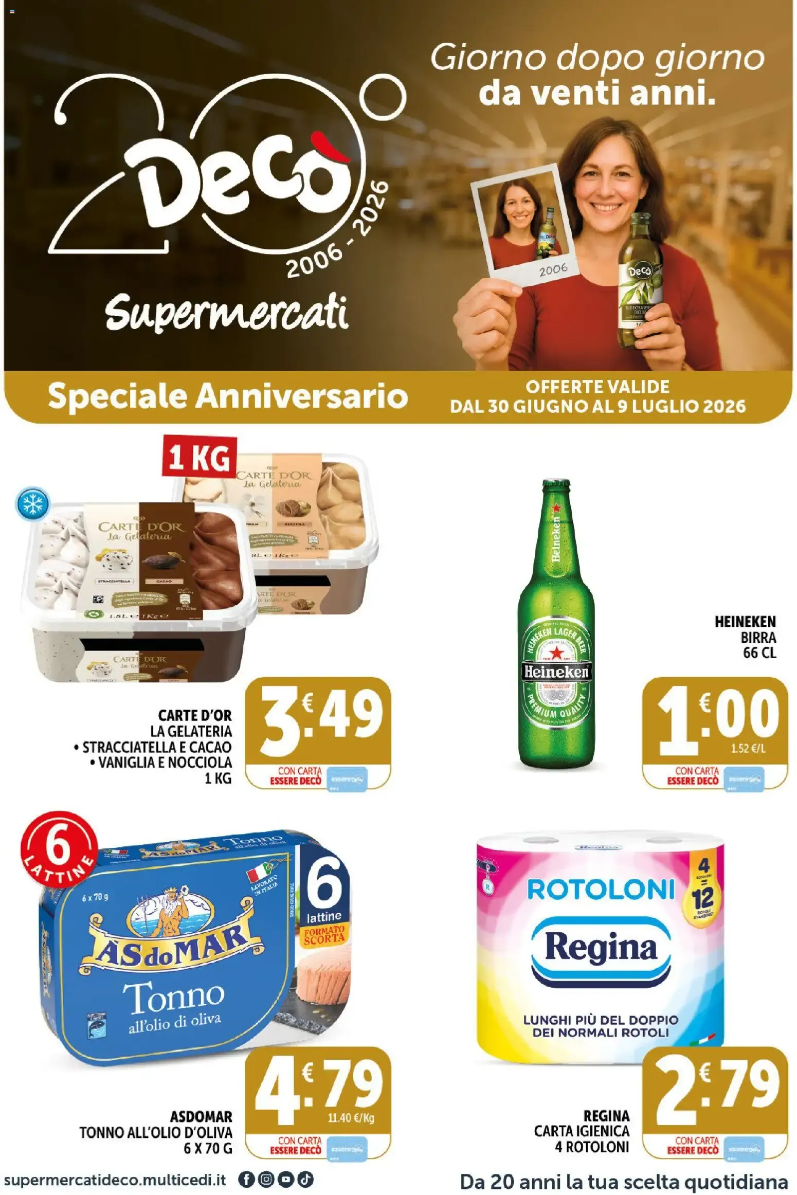 Decò Supermercati - Speciale Anniversario da 30 giugno a 9 luglio di 2026 - Pagina del volantino 1