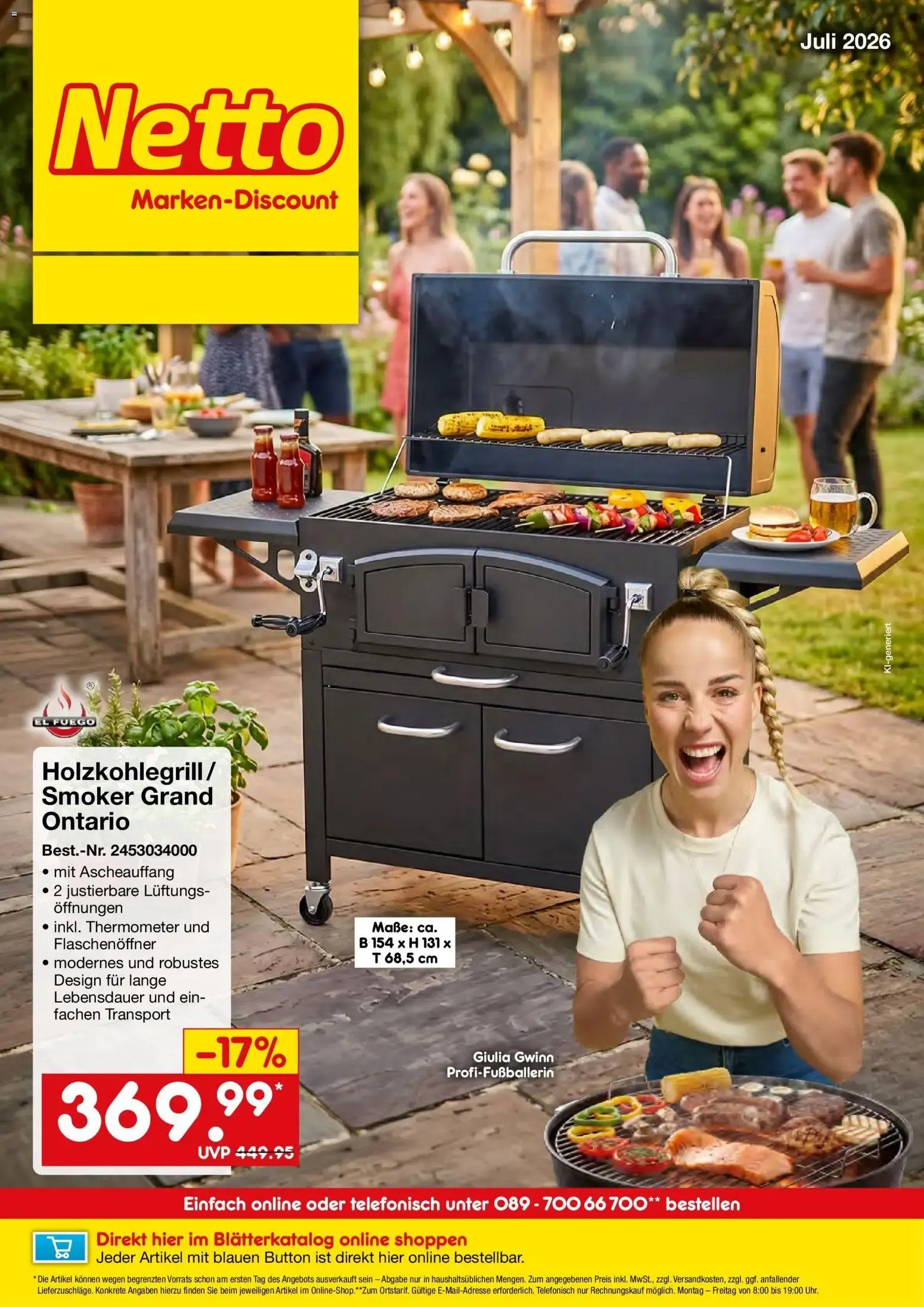 Netto Marken-Discount Online-Angebote Juli (ab 01.07.2026) » Angebote von 1. Juli bis 31. Juli 2026 - Prospekt seite 1