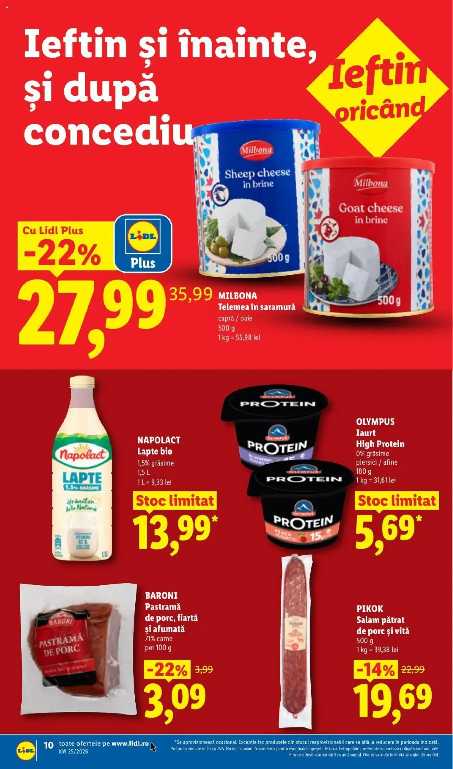 Catalog LIDL: Ieftin și înainte, și după ziua de salariu (Ofertas del 24 al 30 de agosto de 2026) de la 24 august până la 30 august 2026 - Revista Pagina 10
