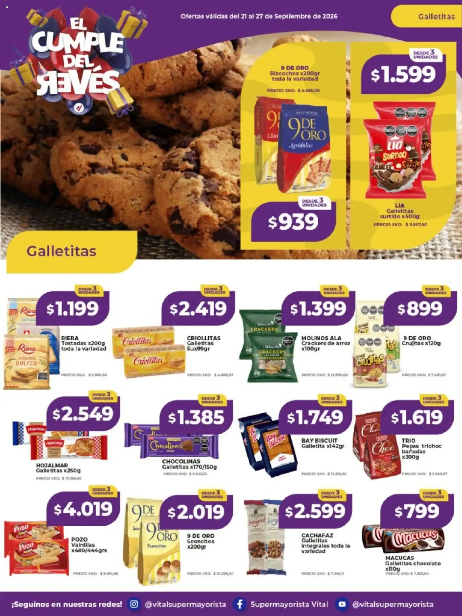 Ofertas de Vital Supermayorista - El Cumple del Jueves 21 de septiembre al 27 de septiembre 2026 - Página 23 del catálogo