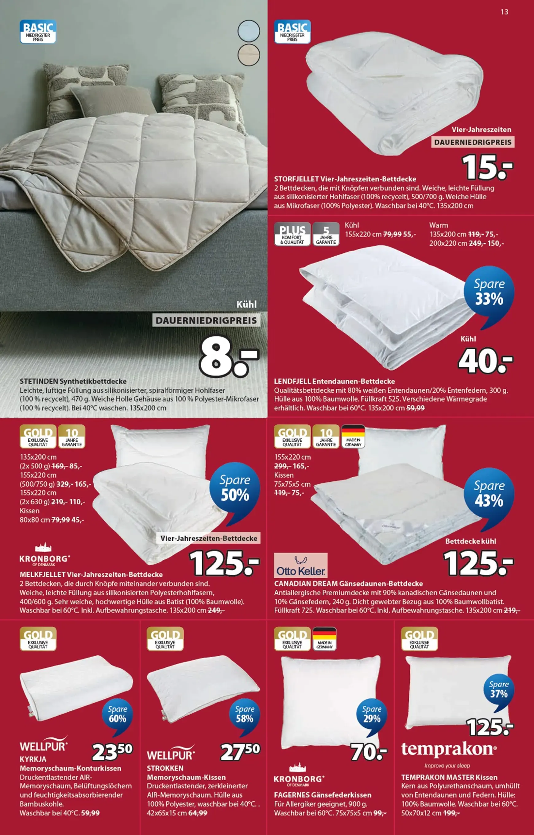 JYSK - SALE con hasta un 70% de descuento en artículos para el hogar von 7. Juni bis 11. Juli 2026 - Prospekt seite 13