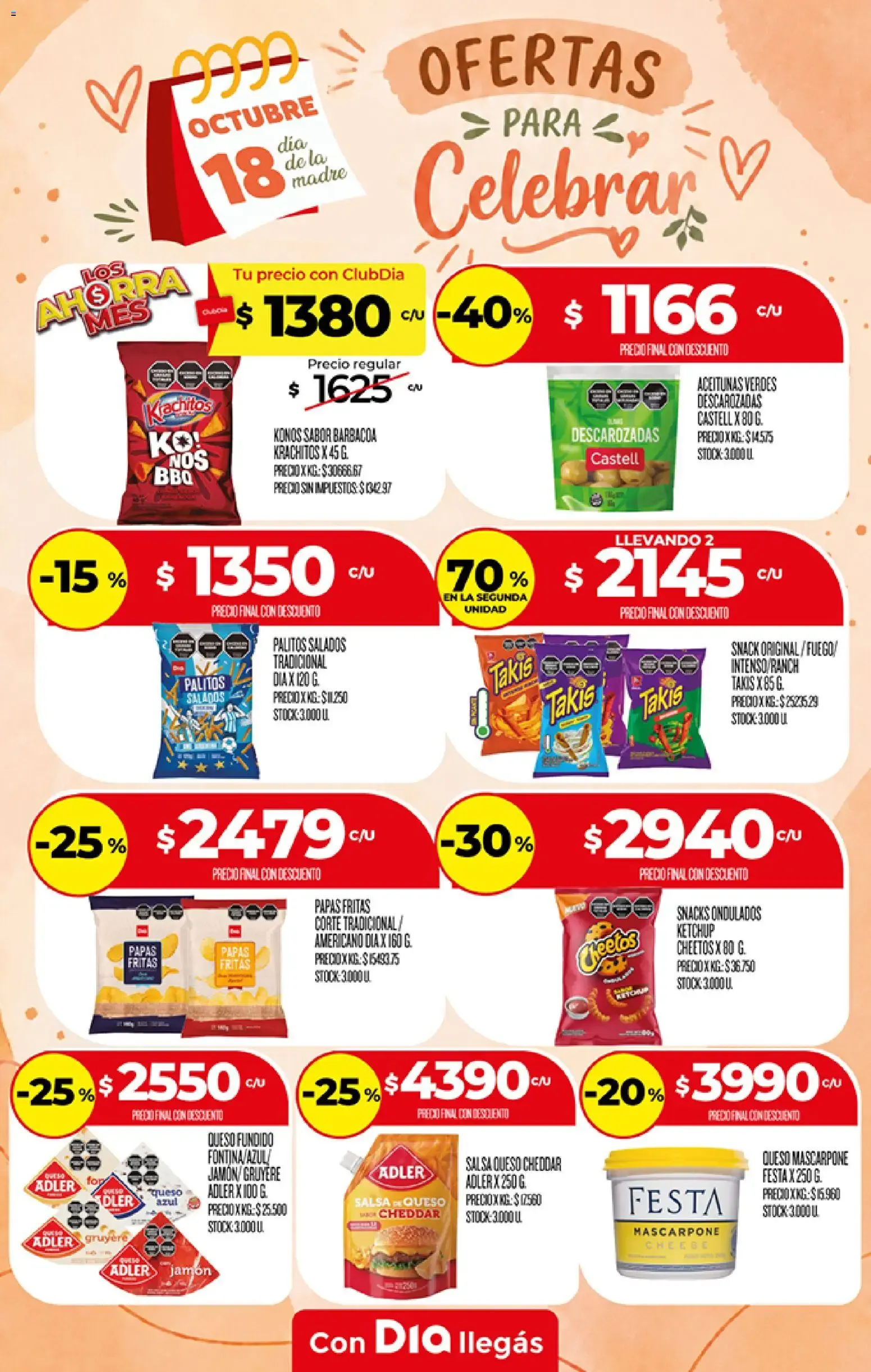 Ofertas de Supermercado DIA - Folleto Dia de la Madre del 14/10/2026 - 19/10/2026 14 de octubre al 19 de octubre 2026 - Página 1 del catálogo