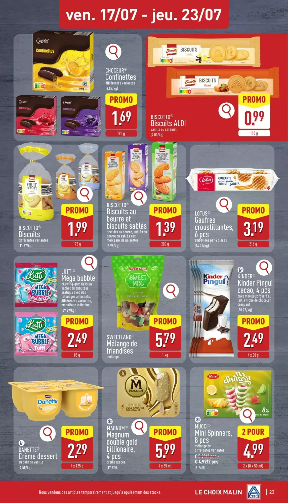 ALDI Dépliant du 13/07 au 18/07 van 13 juli tot 18 juli 2026 - folder pagina 23