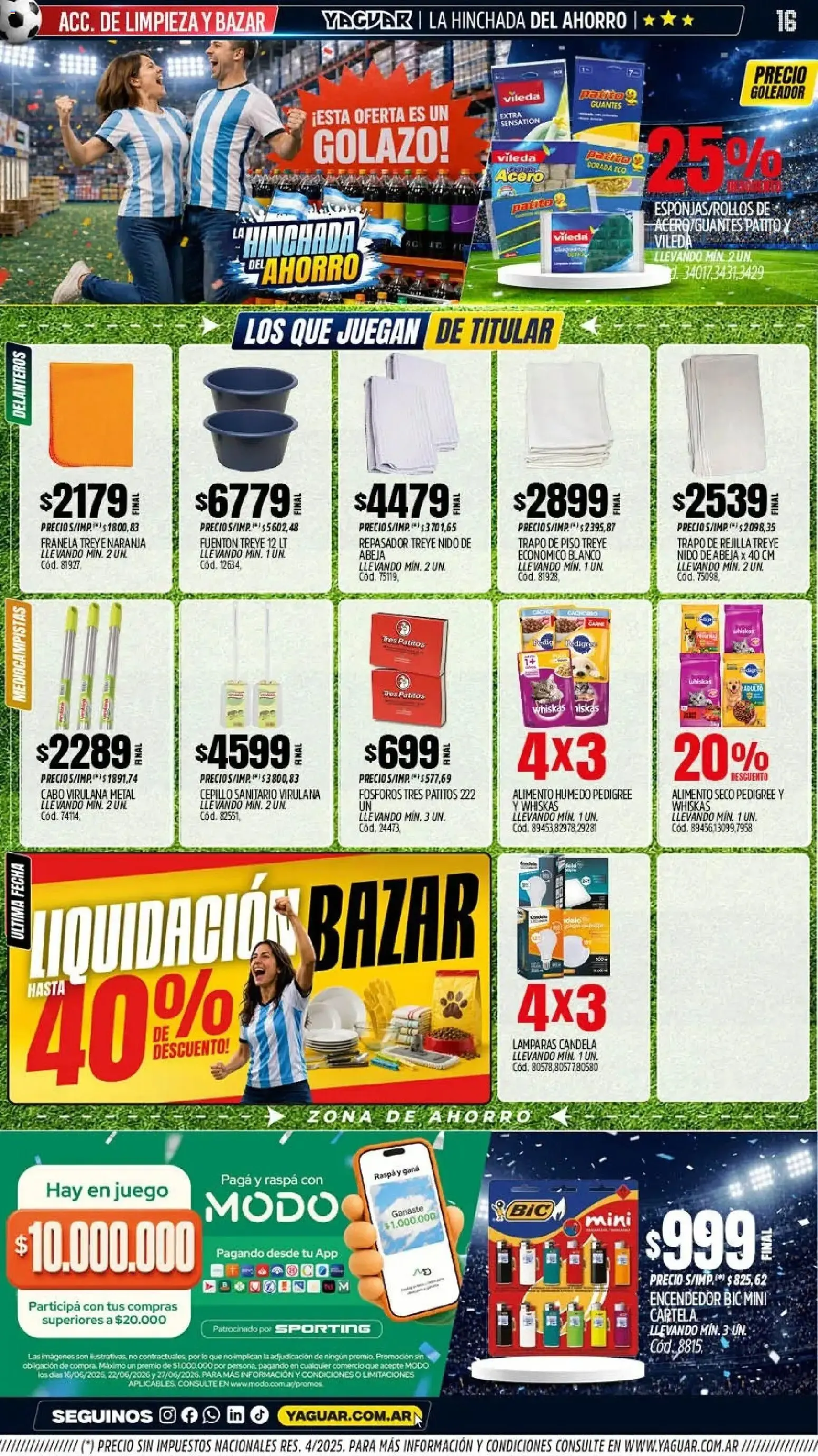 Ofertas de Mayorista Yaguar - La Hinchada del Ahorro 15 de junio al 20 de junio 2026 - Página 16 del catálogo