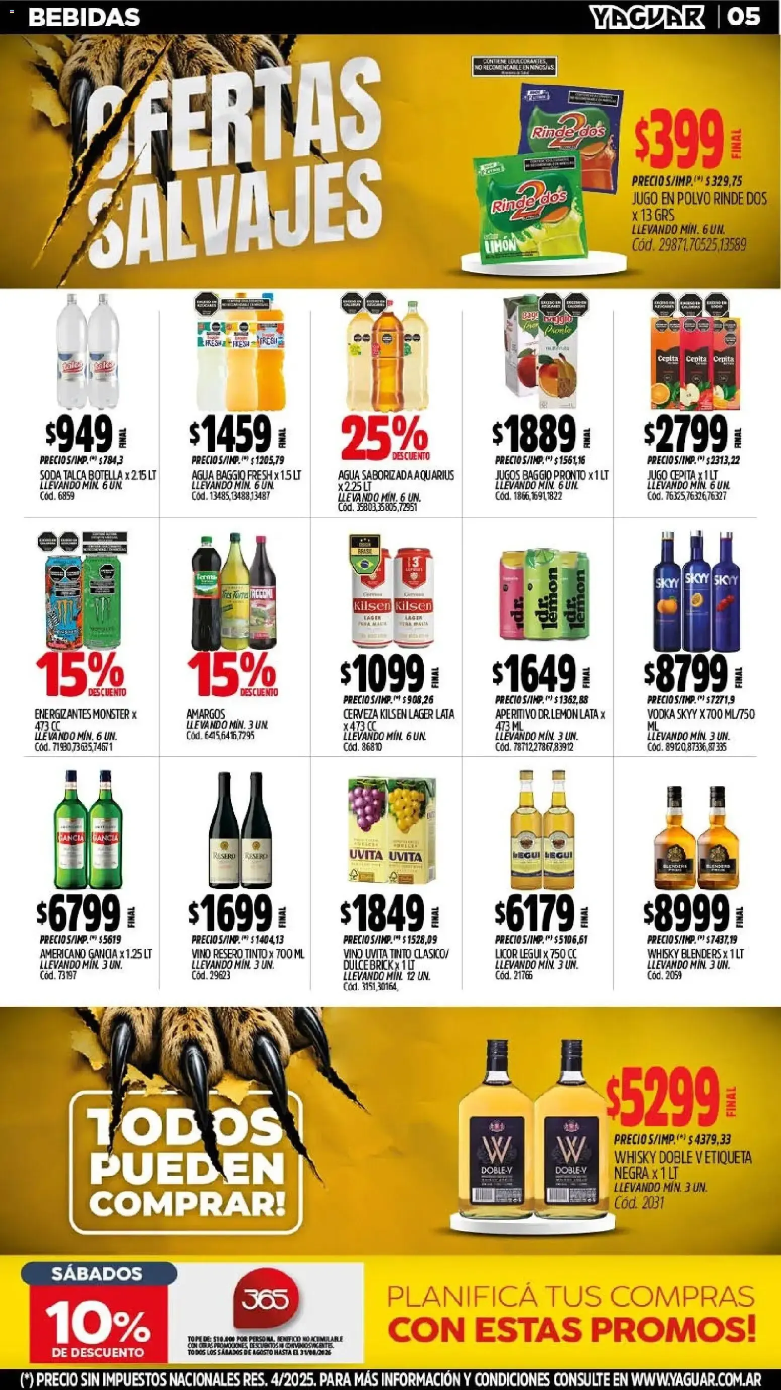 Ofertas de Yaguar - Oferta Semanal San Juan del 03/08/2026 - 08/08/2026 3 de agosto al 8 de agosto 2026 - Página 5 del catálogo