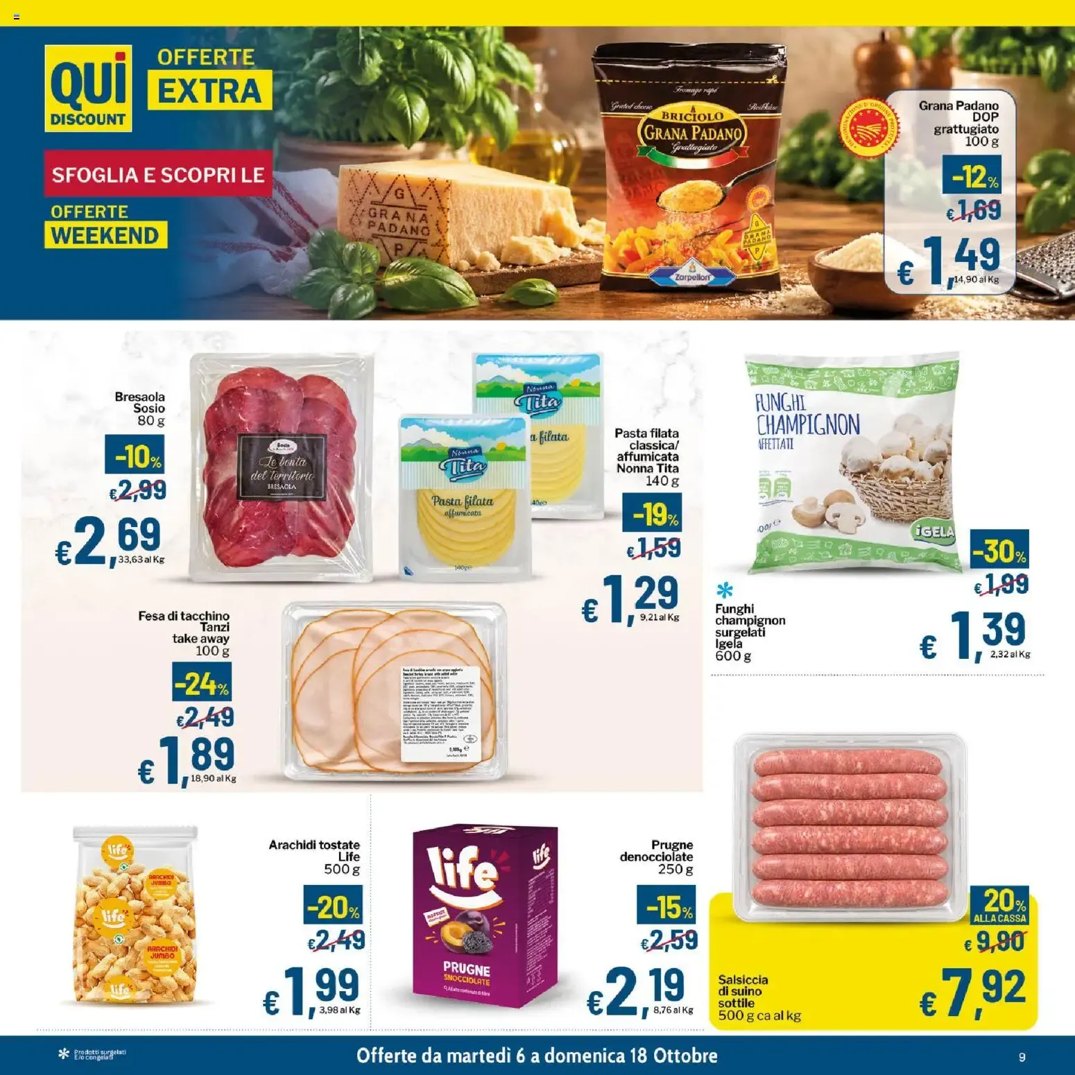 Qui Discount volantino dal 06/10/2026 - online Offerte da 6 ottobre a 18 ottobre di 2026 - Pagina del volantino 9