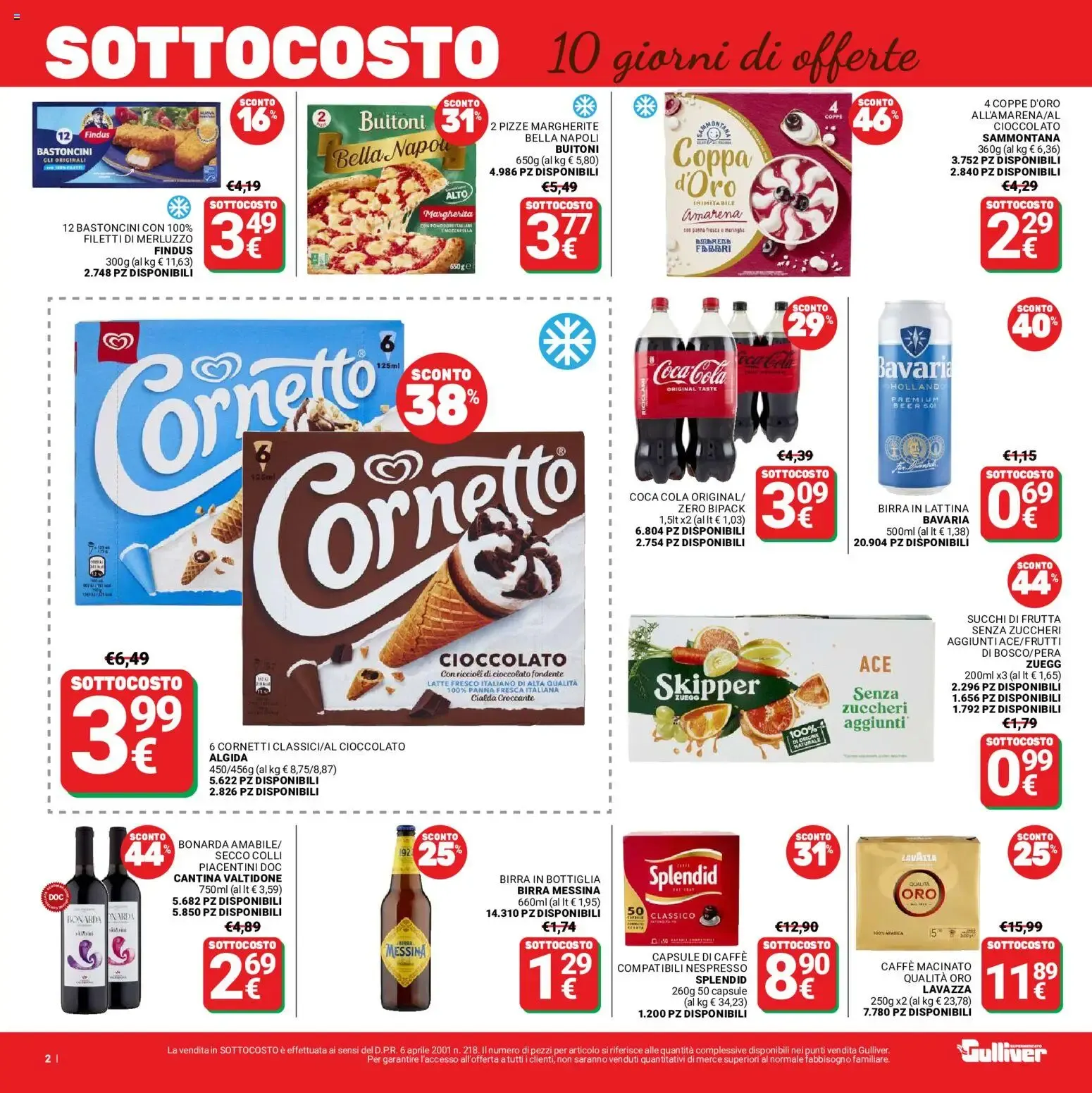 Gulliver Supermercato: SOTTOCOSTO 10 giorni di offerte da 7 luglio a 16 luglio di 2026 - Pagina del volantino 2