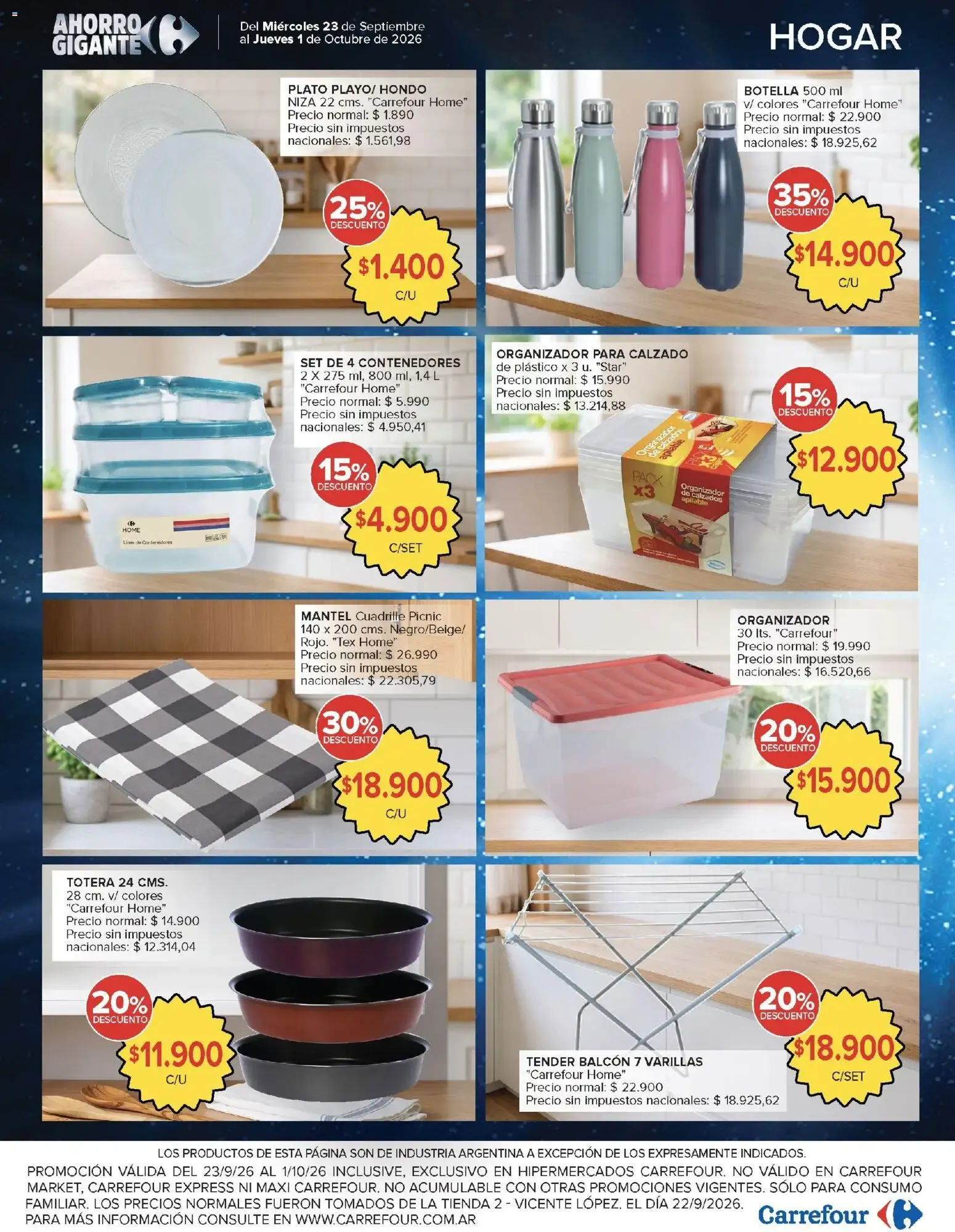 Ofertas de Carrefour Ofertas || del 23/09/2026 - 01/10/2026 || Promociones 23 de septiembre al 1 de octubre 2026 - Página 24 del catálogo