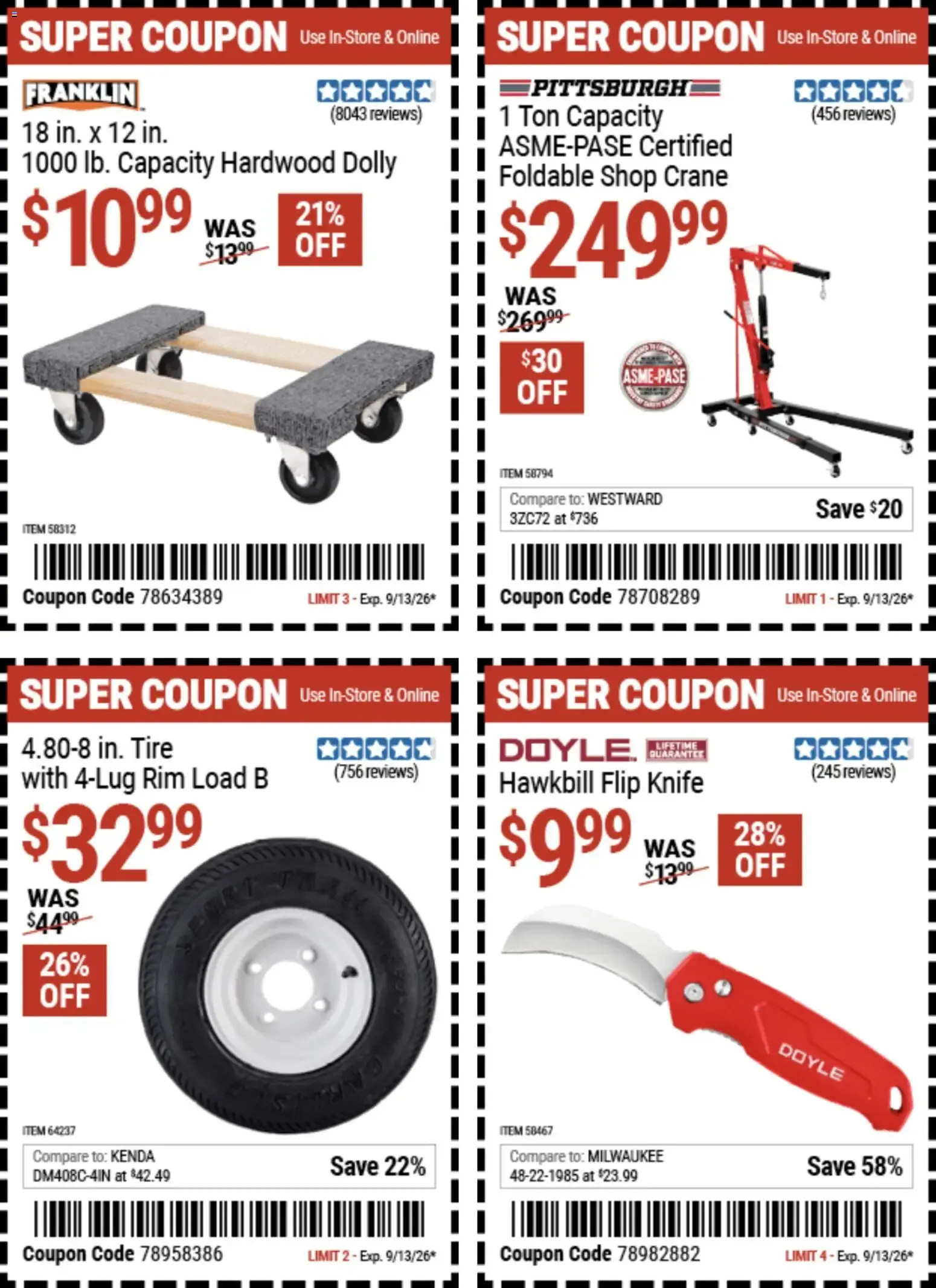 Weekly ad Harbor Freight Coupon Deals from August 31 to September 13 2026 - Page 5