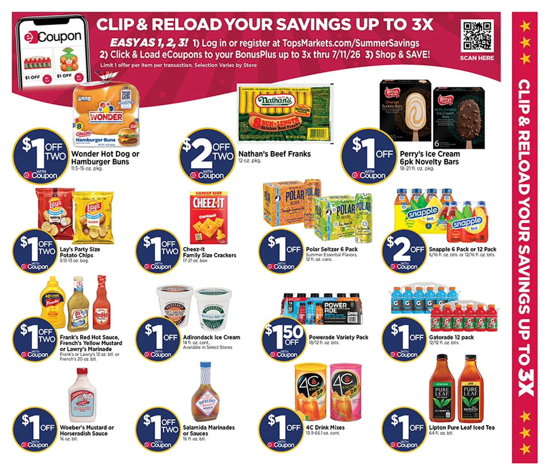 Weekly ad Current Tops Markets - Stars Stripes & Savings leaflet valid from Sunday 05/17/2026 to Saturday 07/11/2026 from May 17 to July 11 2026 - Page 3