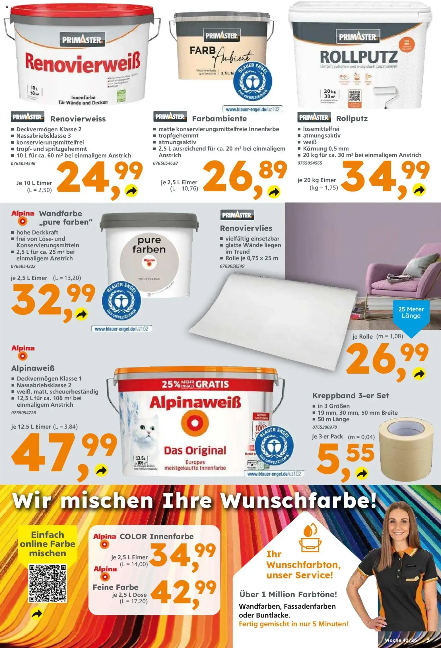 Globus Baumarkt Prospekt (ab 12.10.2026) zum Blättern von 12. Oktober bis 17. Oktober 2026 - Prospekt seite 3