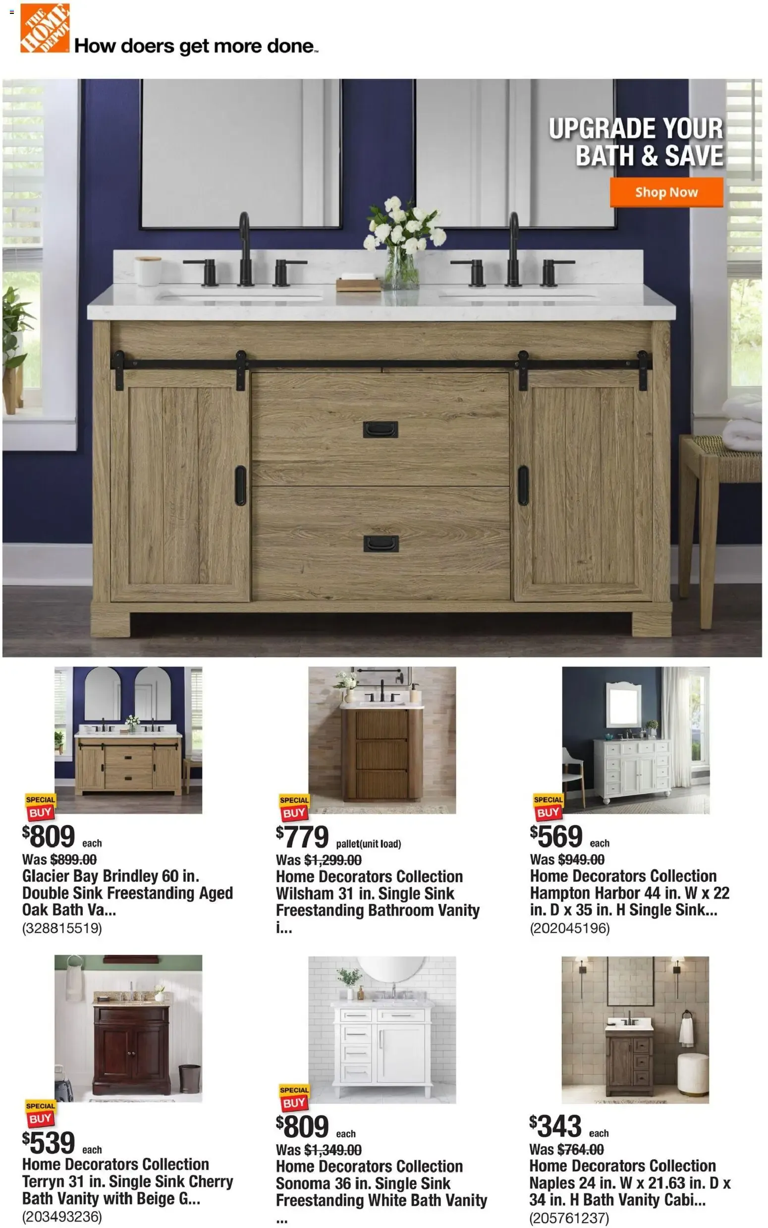Home Depot Bathroom Vanities: Upgrade Your Bath & Save