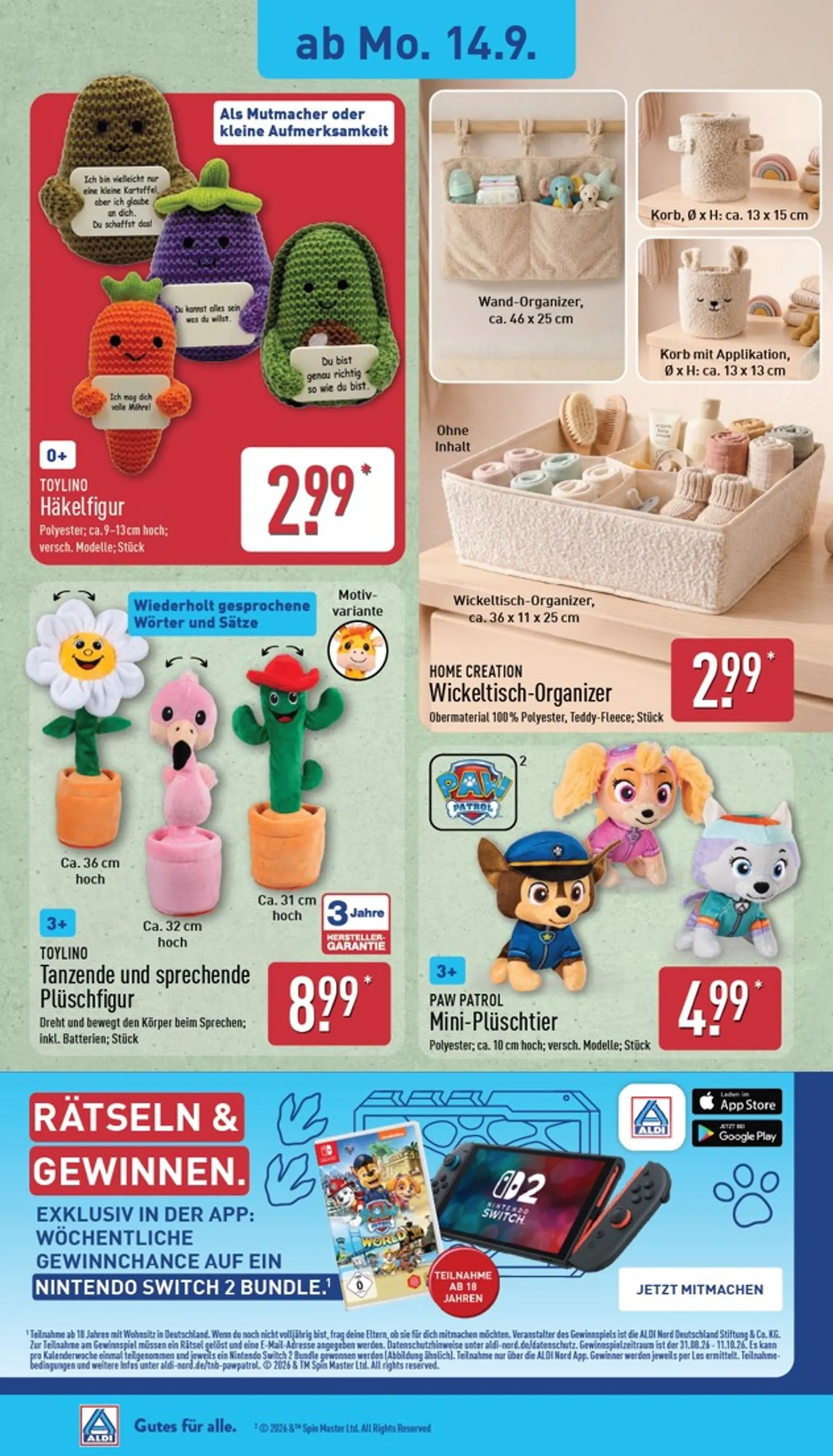 ALDI NORD Prospekt nächste Woche – von Montag 14.09.2026 bis Samstag 19.09.2026 von 14. September bis 19. September 2026 - Prospekt seite 16