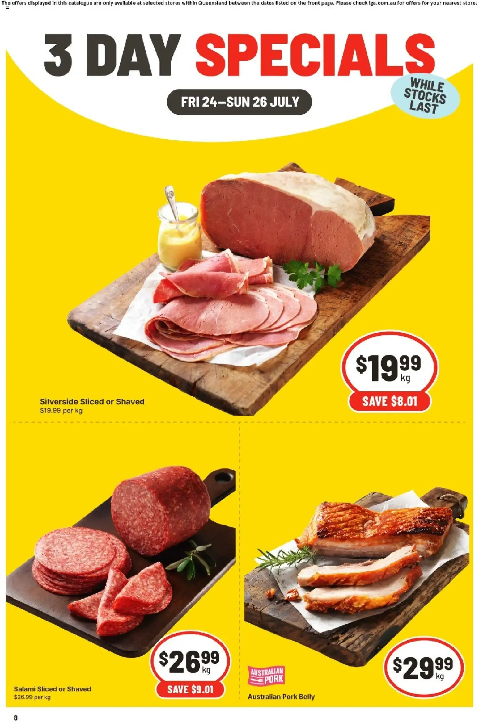 3 DAY SPECIALS - Catalogue valid from 24 July to 26 July 2026 - page 1