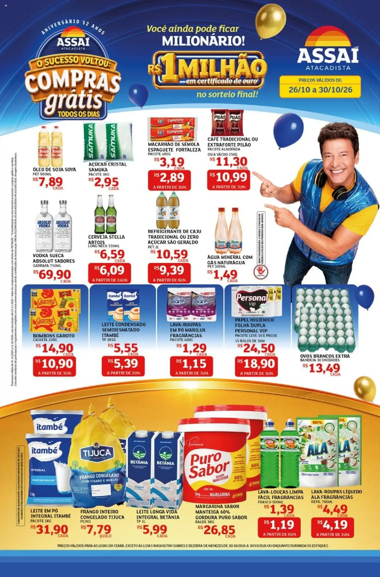Encarte de Assaí Atacadista ofertas - CE de 26/10/2026 | Promoções Online 26 de outubro até 30 de outubro 2026 - Pagina 1