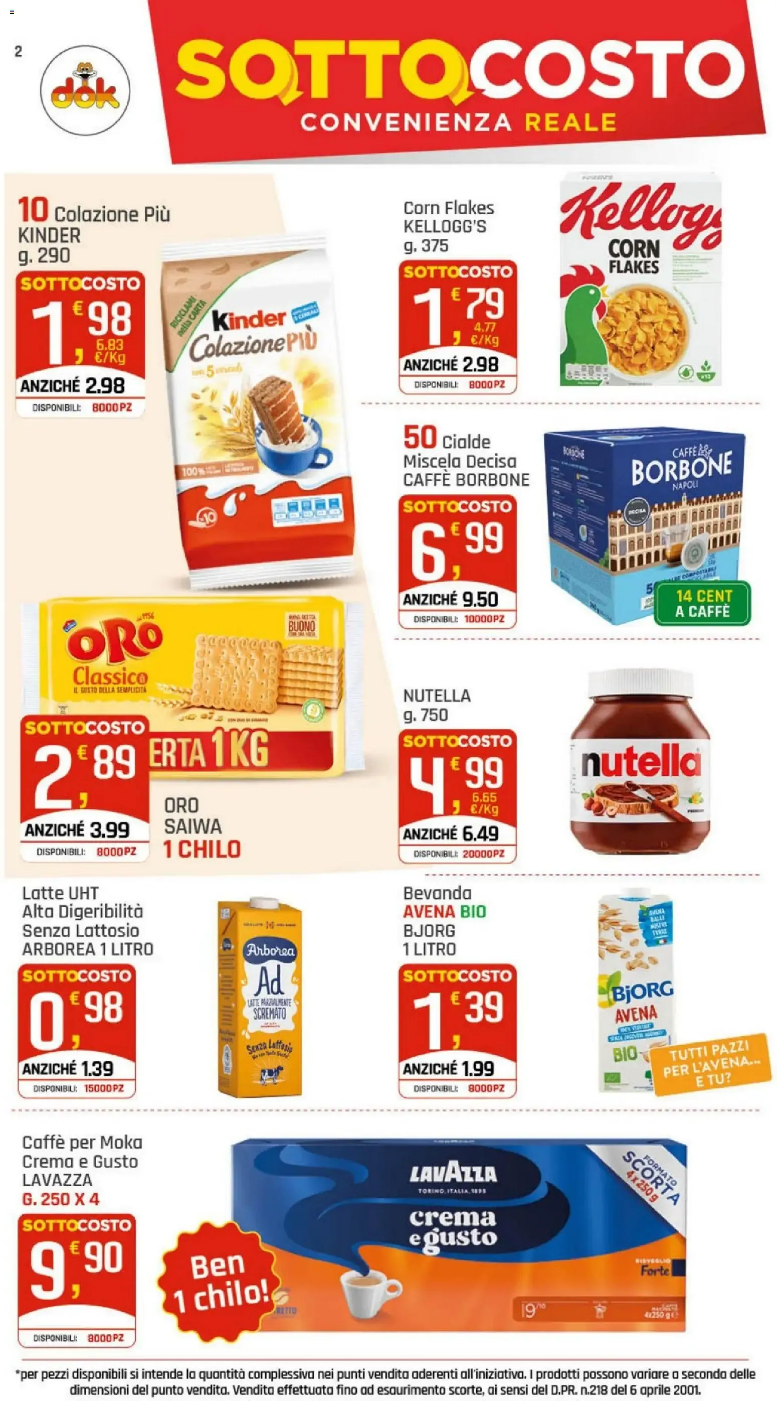 DOK Supermercati - Sotto Costo da 9 luglio a 18 luglio di 2026 - Pagina del volantino 2