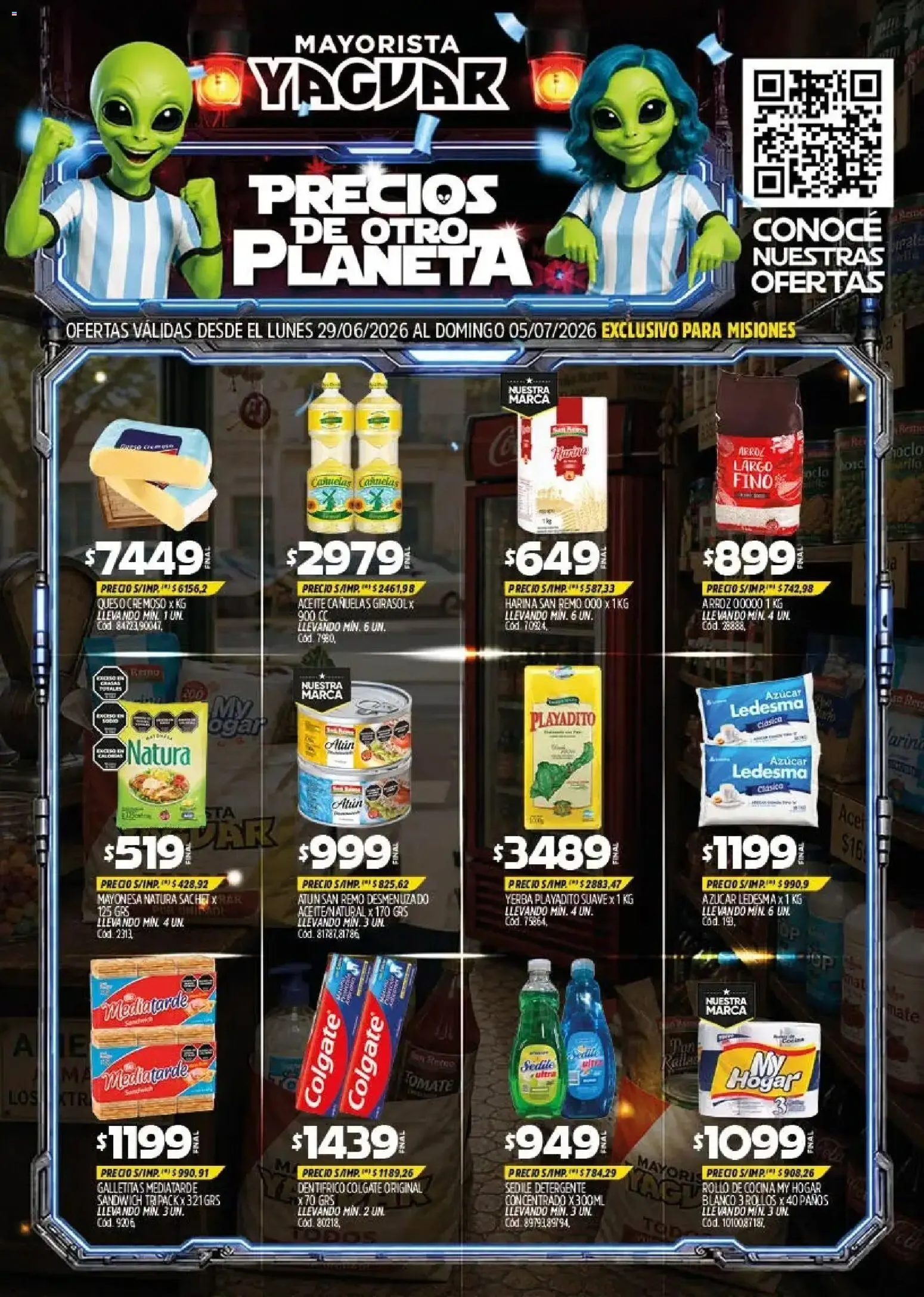 Ofertas de Yaguar - Oferta Semanal Misiones del 29/06/2026 - 05/07/2026 29 de junio al 5 de julio 2026 - Página 1 del catálogo