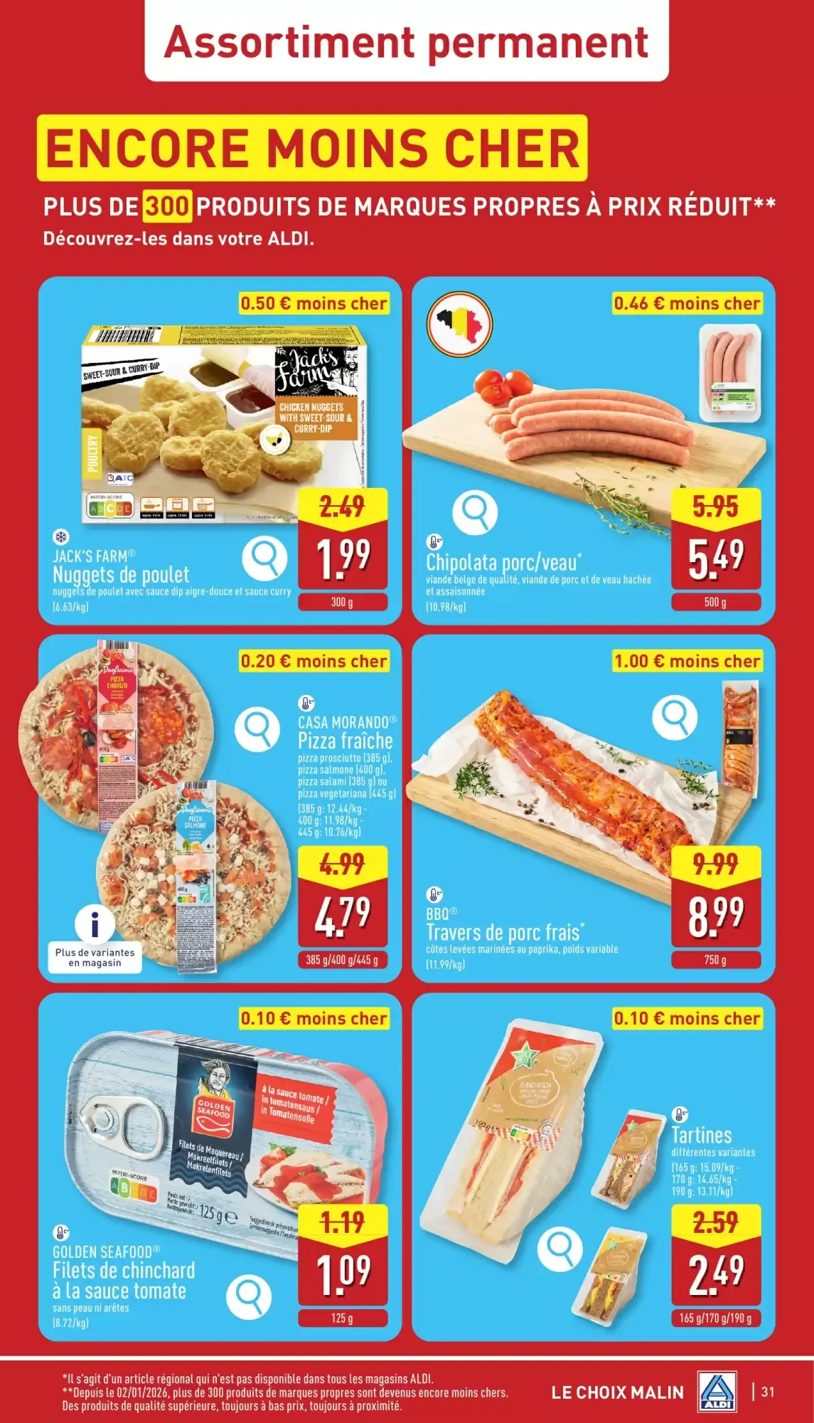 ALDI Dépliant du lun. 03/08 au sam. 08/08 inclus van 3 augustus tot 8 augustus 2026 - folder pagina 31