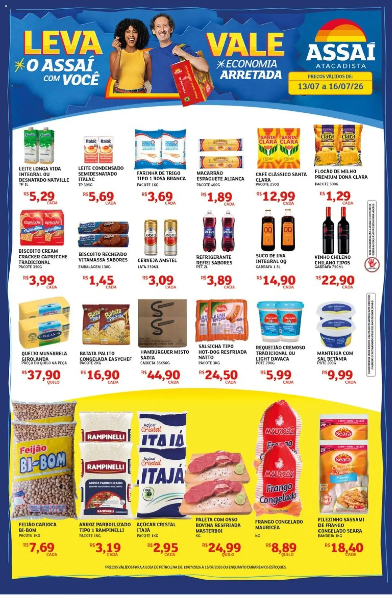 Encarte de Assaí Atacadista ofertas - PE de 13/07/2026 | Promoções Online 13 de julho até 16 de julho 2026 - Pagina 1