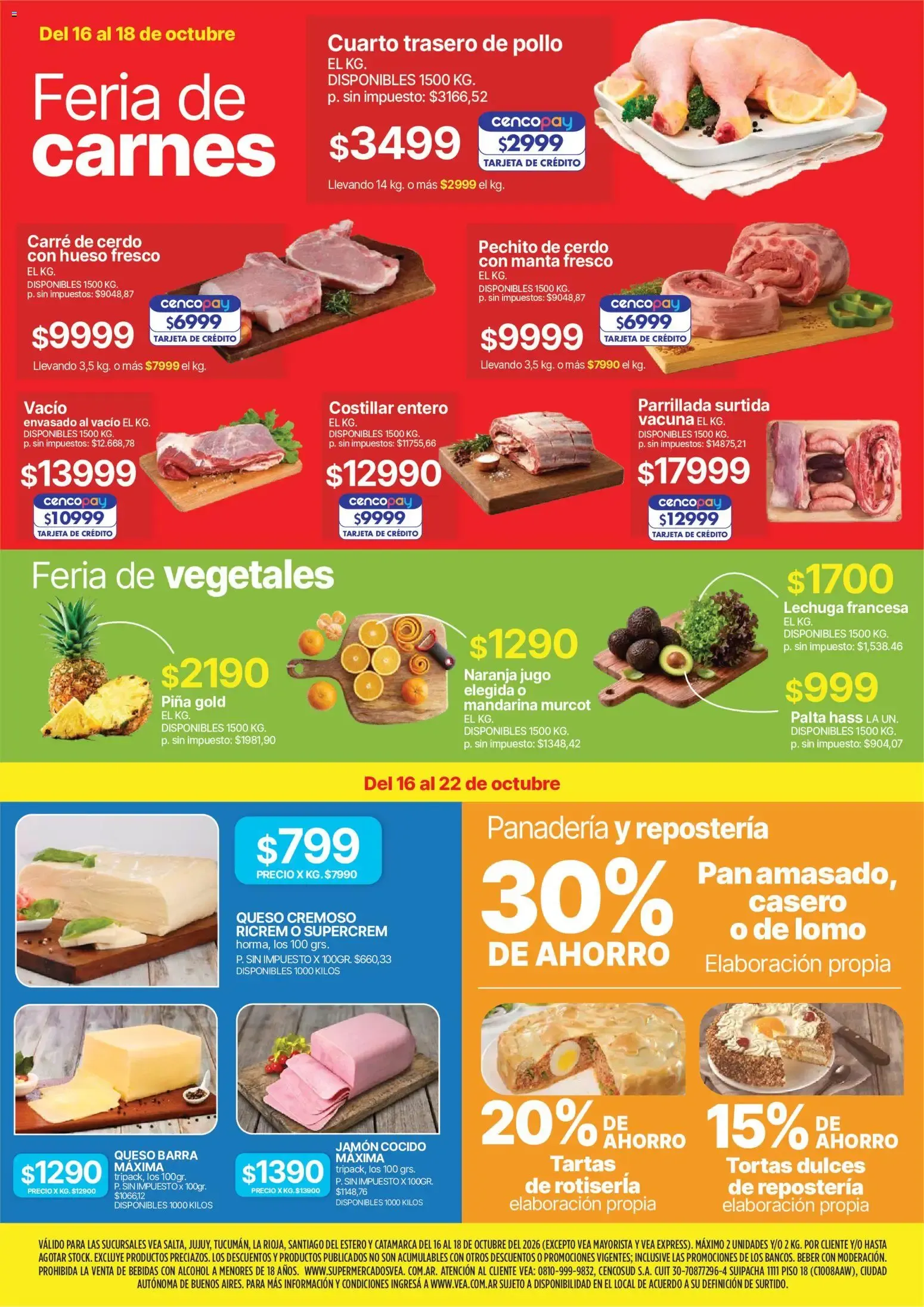 Ofertas de Vea - Fin de semana de ahorro | NOA del 16/10/2026 - 18/10/2026 16 de octubre al 18 de octubre 2026 - Página 3 del catálogo
