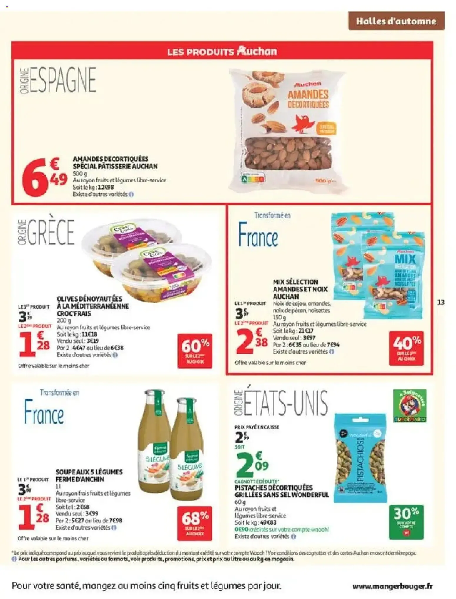 Auchan Halles d'automne supers à partir du 29/09/2026 - promo en ligne du 29 septembre au 10 octobre 2026 - Catalogue page 13